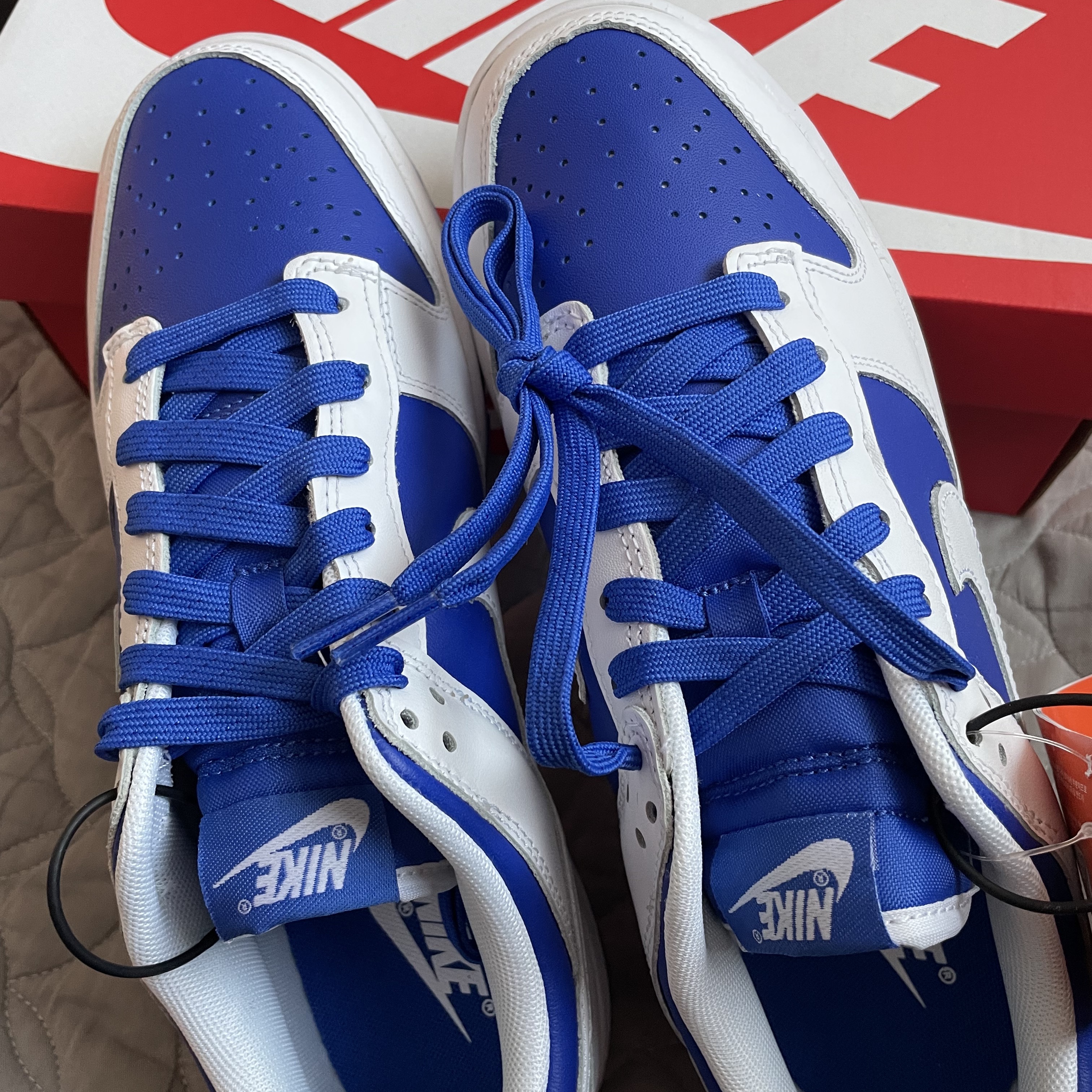 Nike Dunk Low Retro Racer Blue and White 착용 스타일