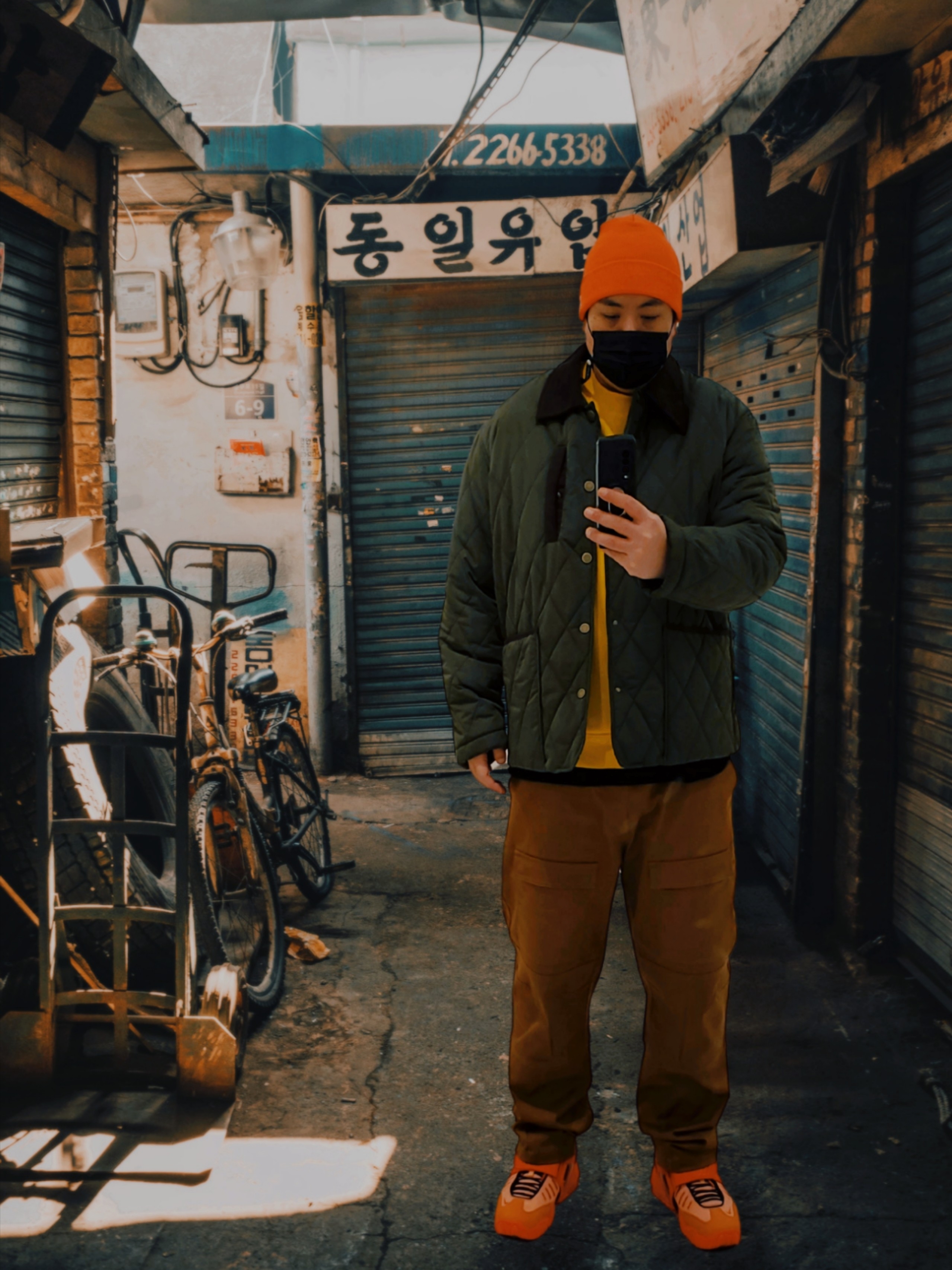 Nike x Ambush Air Adjust Force SP Light Madder Root and Burgundy Crush 착용 스타일