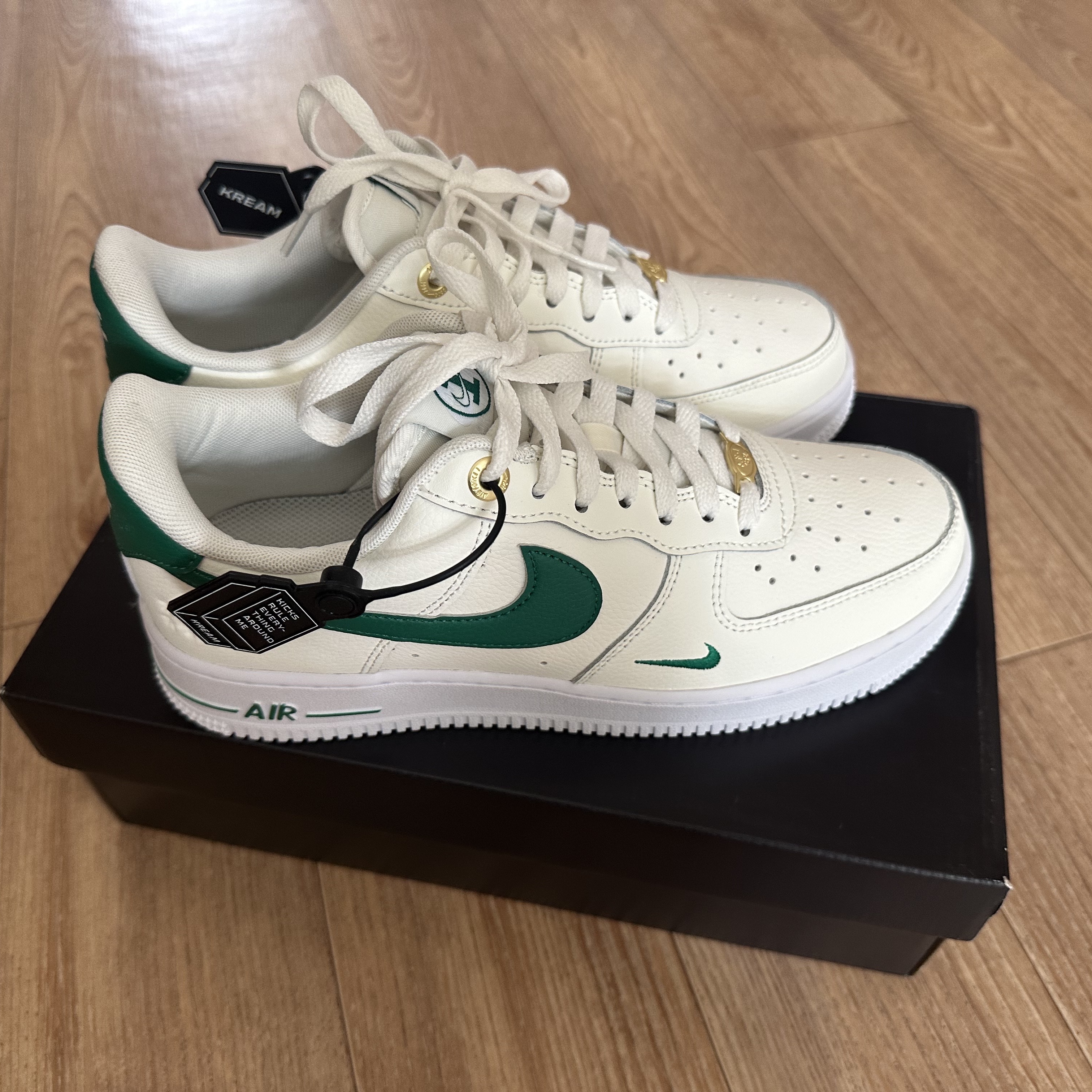 Nike Air Force 1 '07 LV8 40th Anniversary Join Forces Sail Malachite 착용 스타일