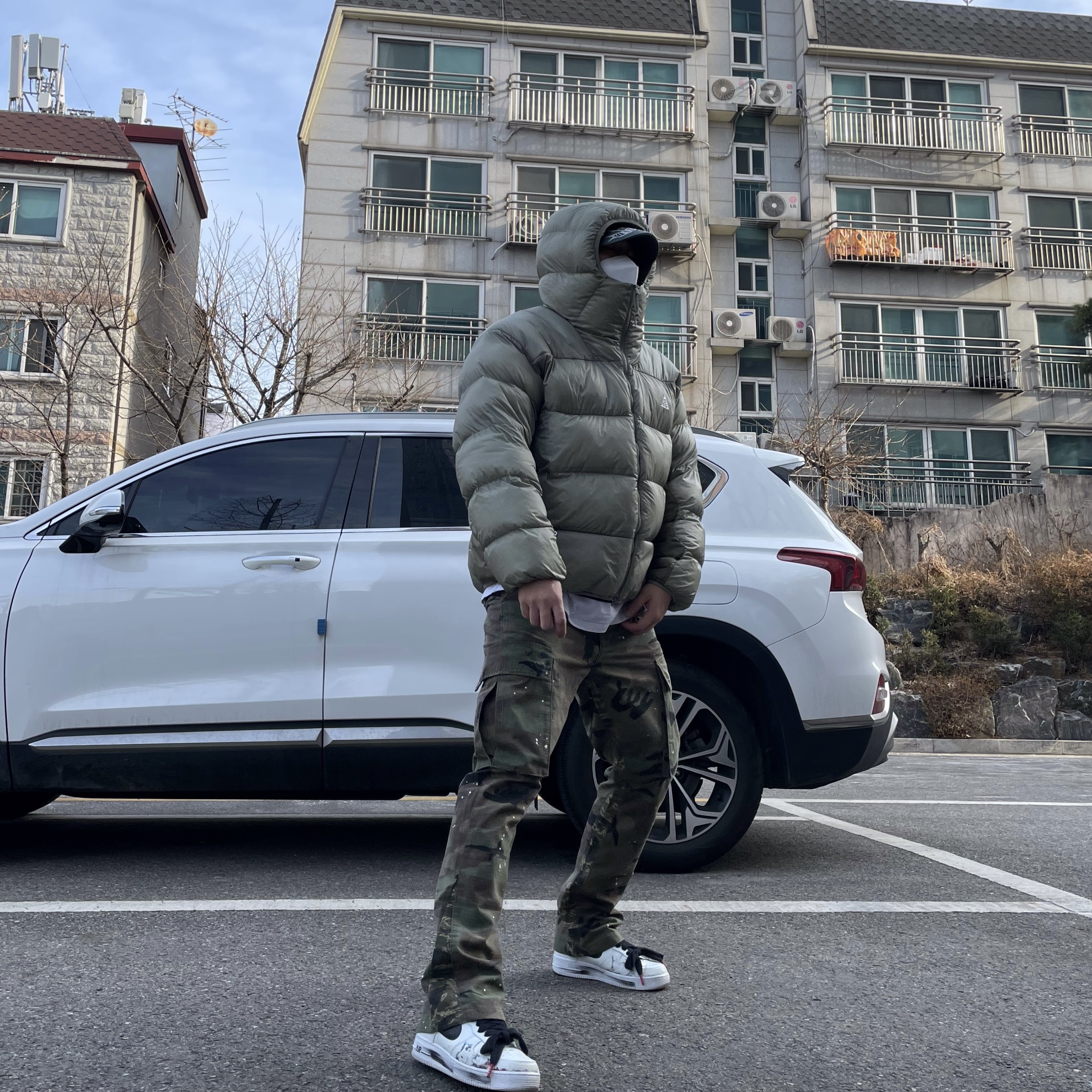 Nike ACG Therma-Fit ADV Lunar Lake Puffer Jacket Light Army - Asia, Nike x Peaceminusone Air Force 1 Low Para-Noise 2.0 착용 스타일 - 3