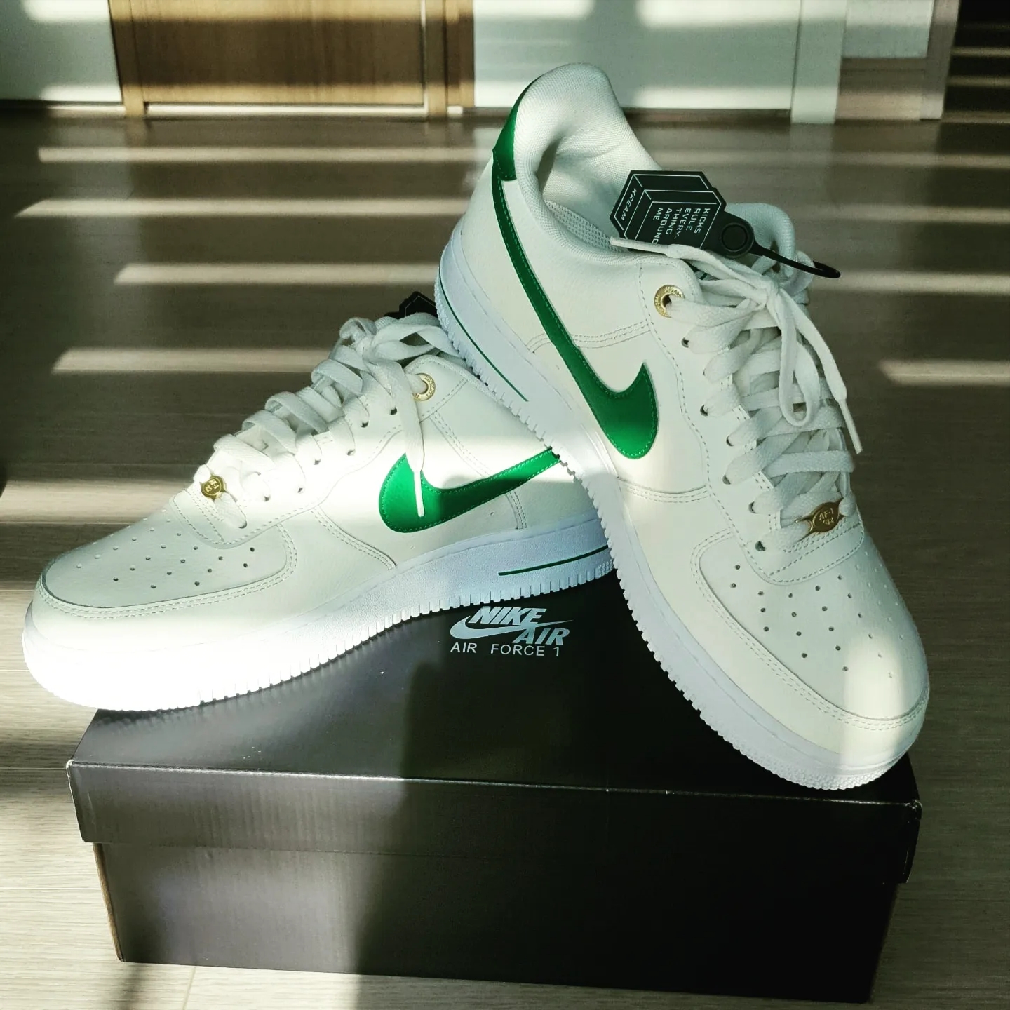 Nike Air Force 1 '07 LV8 40th Anniversary Join Forces Sail Malachite 착용 스타일