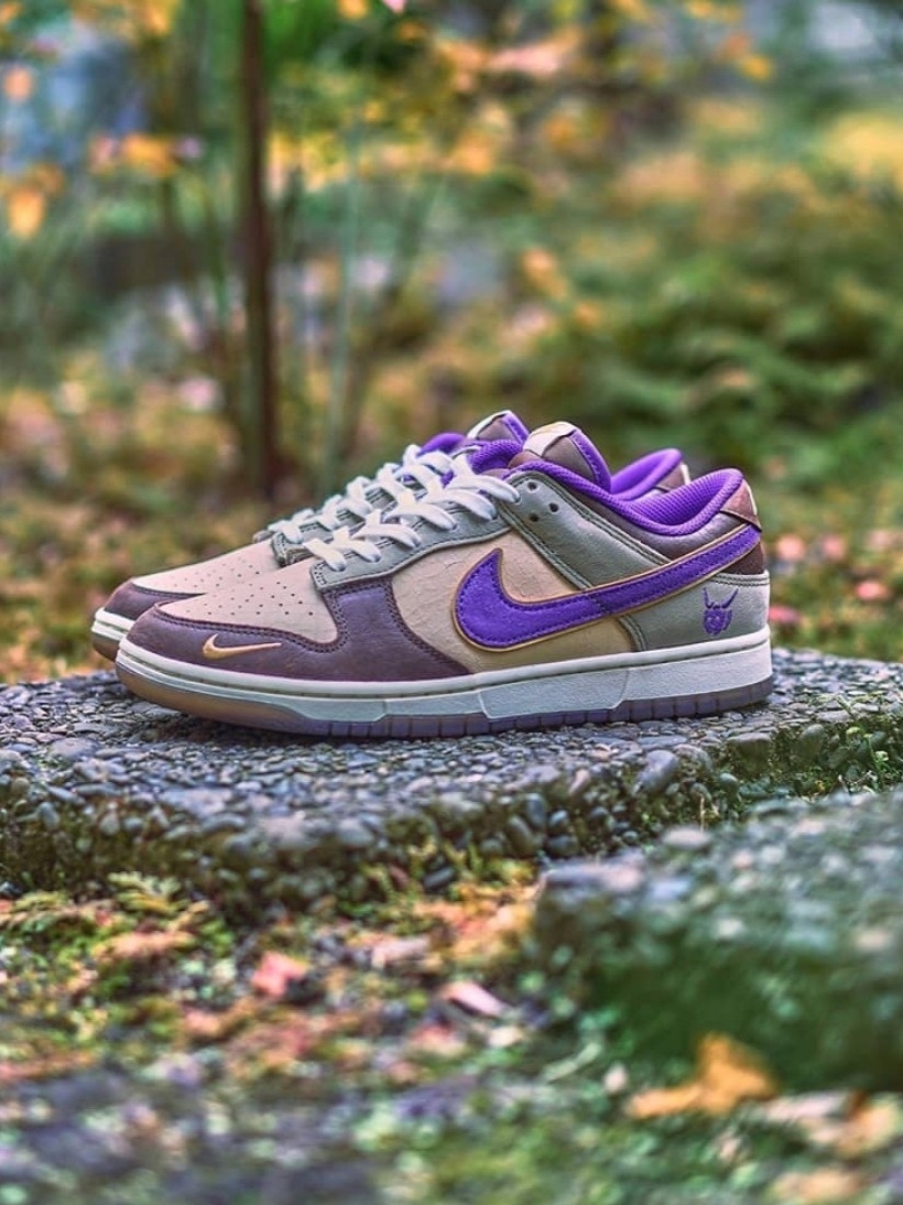 Nike Dunk Low White Onyx Court Purple 착용 스타일 - 4