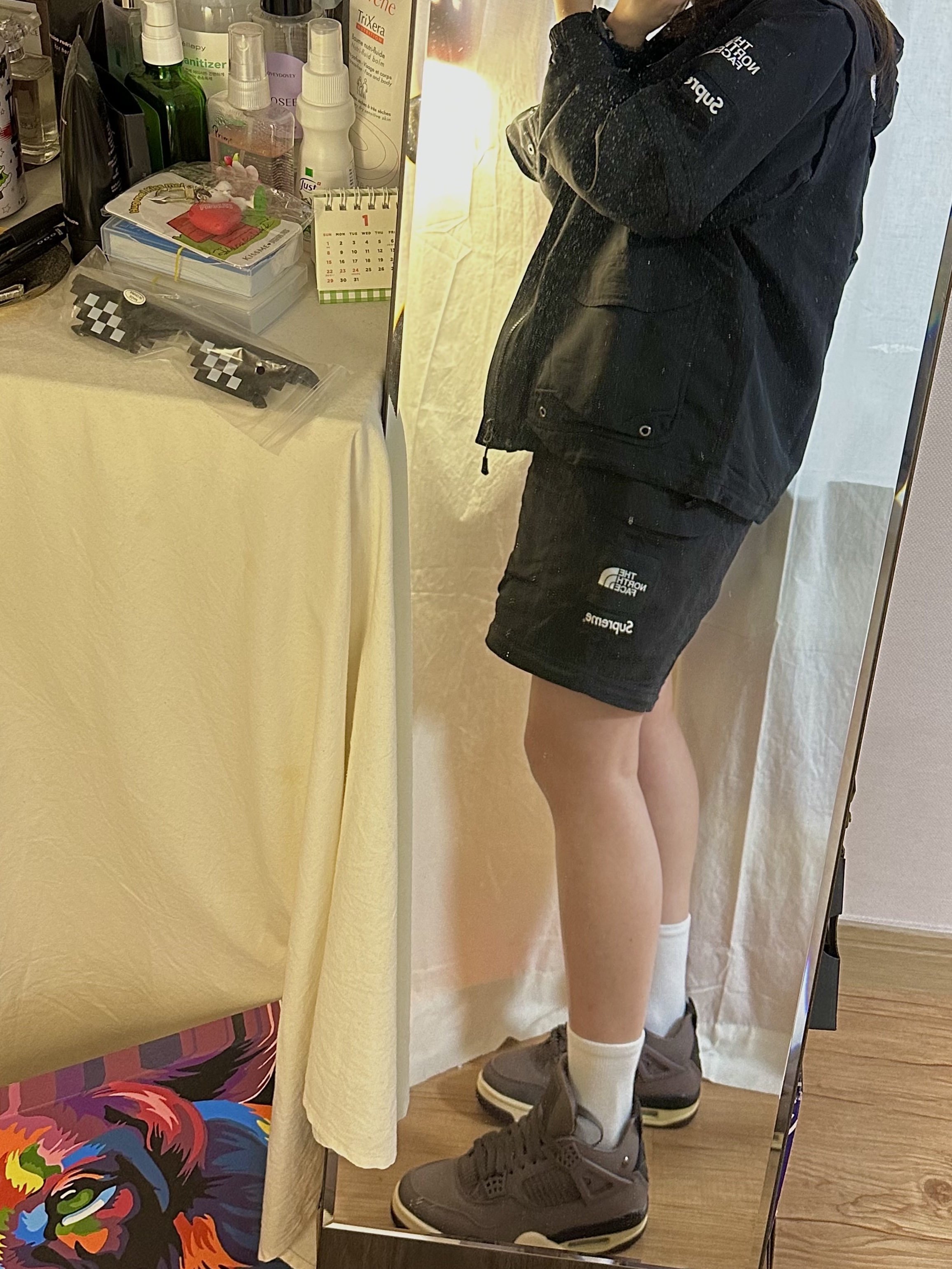 Supreme x The North Face Trekking Zip-Off Belted Pants Black - 22SS, Supreme x The North Face Trekking Convertible Jacket Black - 22SS 착용 스타일