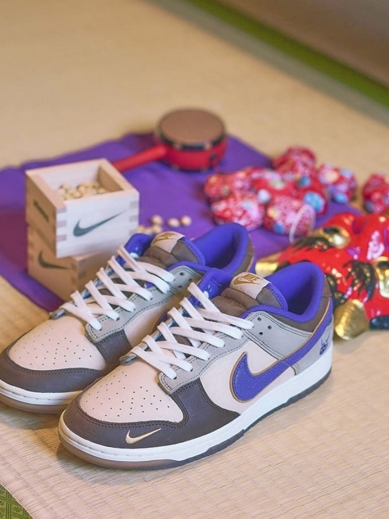 Nike Dunk Low White Onyx Court Purple 착용 스타일 - 2