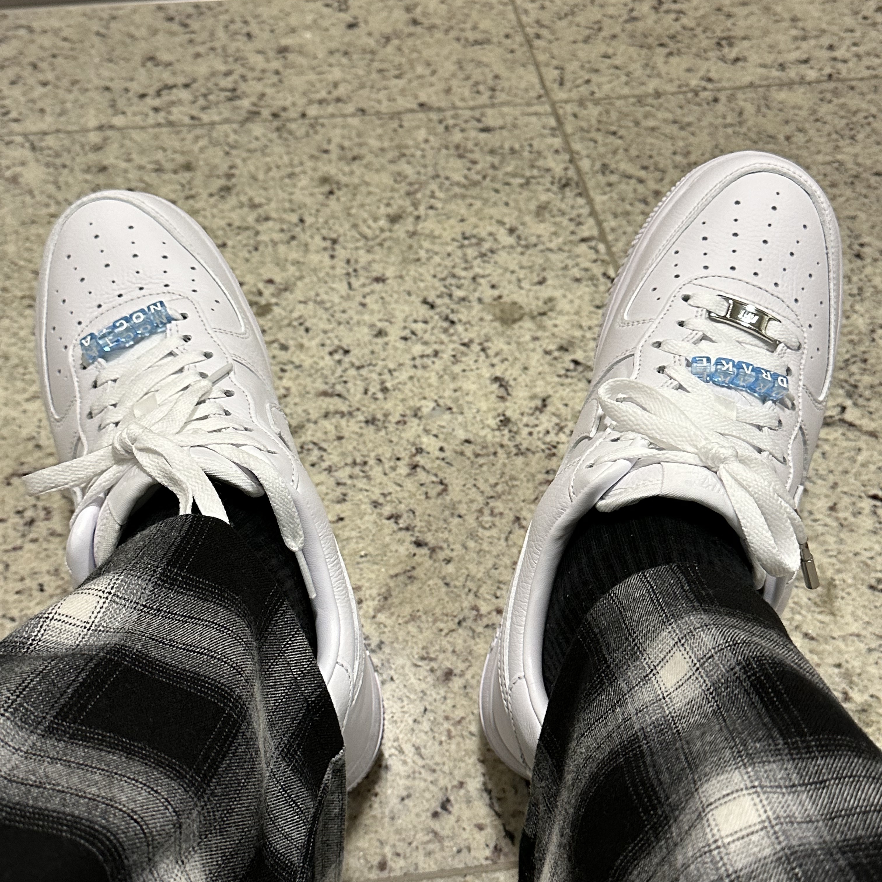 Nike x Drake Nocta Air Force 1 Low SP Certified Lover Boy White 착용 스타일