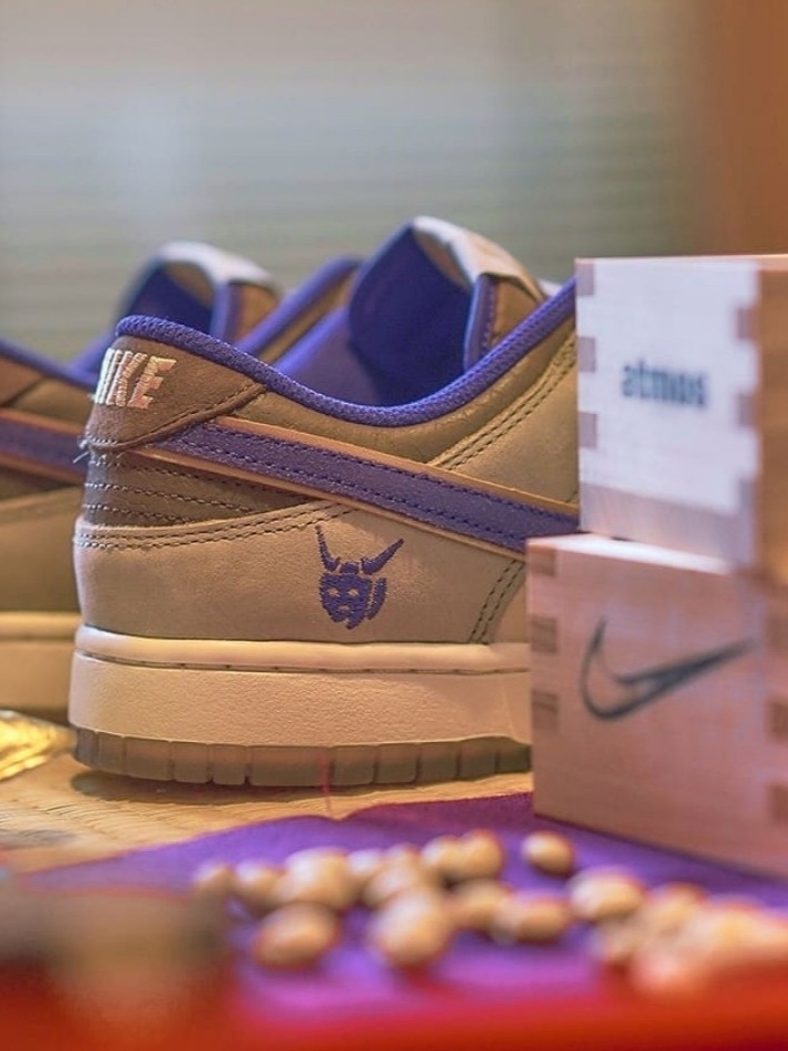 Nike Dunk Low White Onyx Court Purple 착용 스타일 - 3