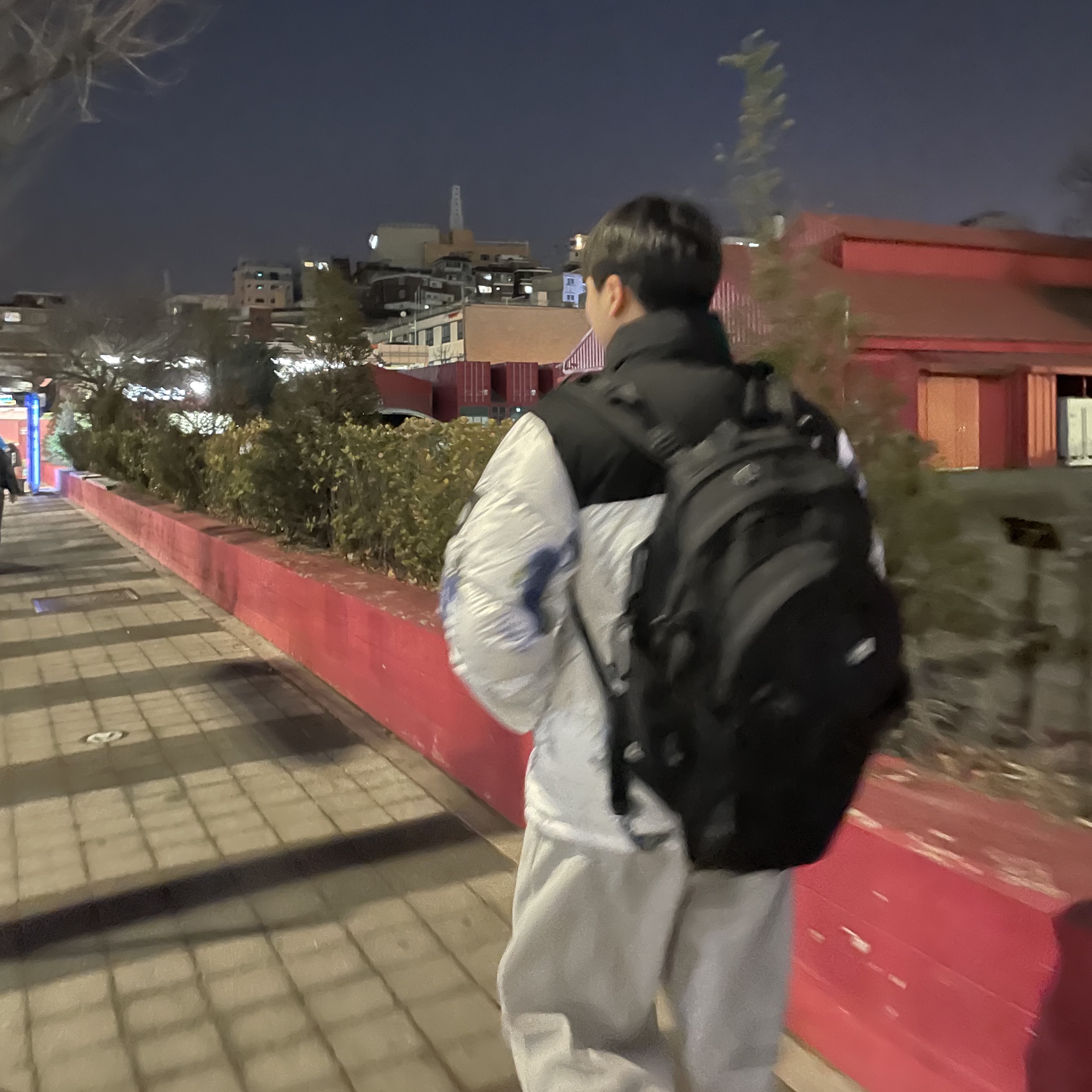 The North Face White Label Novelty Nuptse Down Jacket P White Sand 착용 스타일 - 2