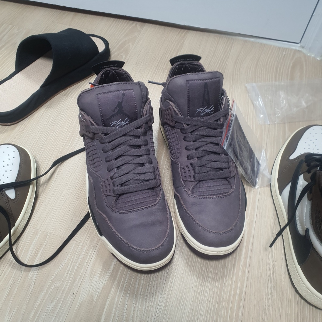 Jordan 4 x A Ma Maniere Retro Violet Ore 착용 스타일 - 1
