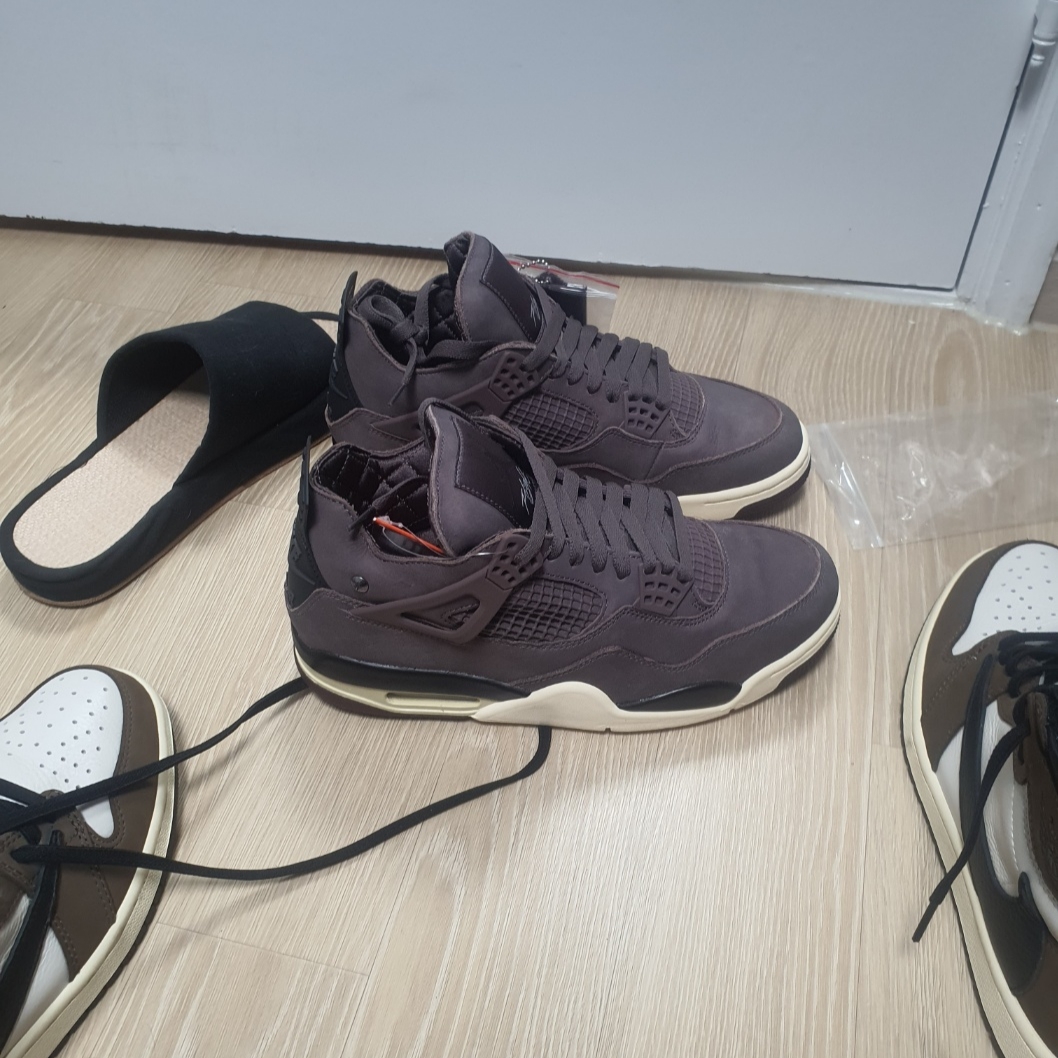 Jordan 4 x A Ma Maniere Retro Violet Ore 착용 스타일 - 3