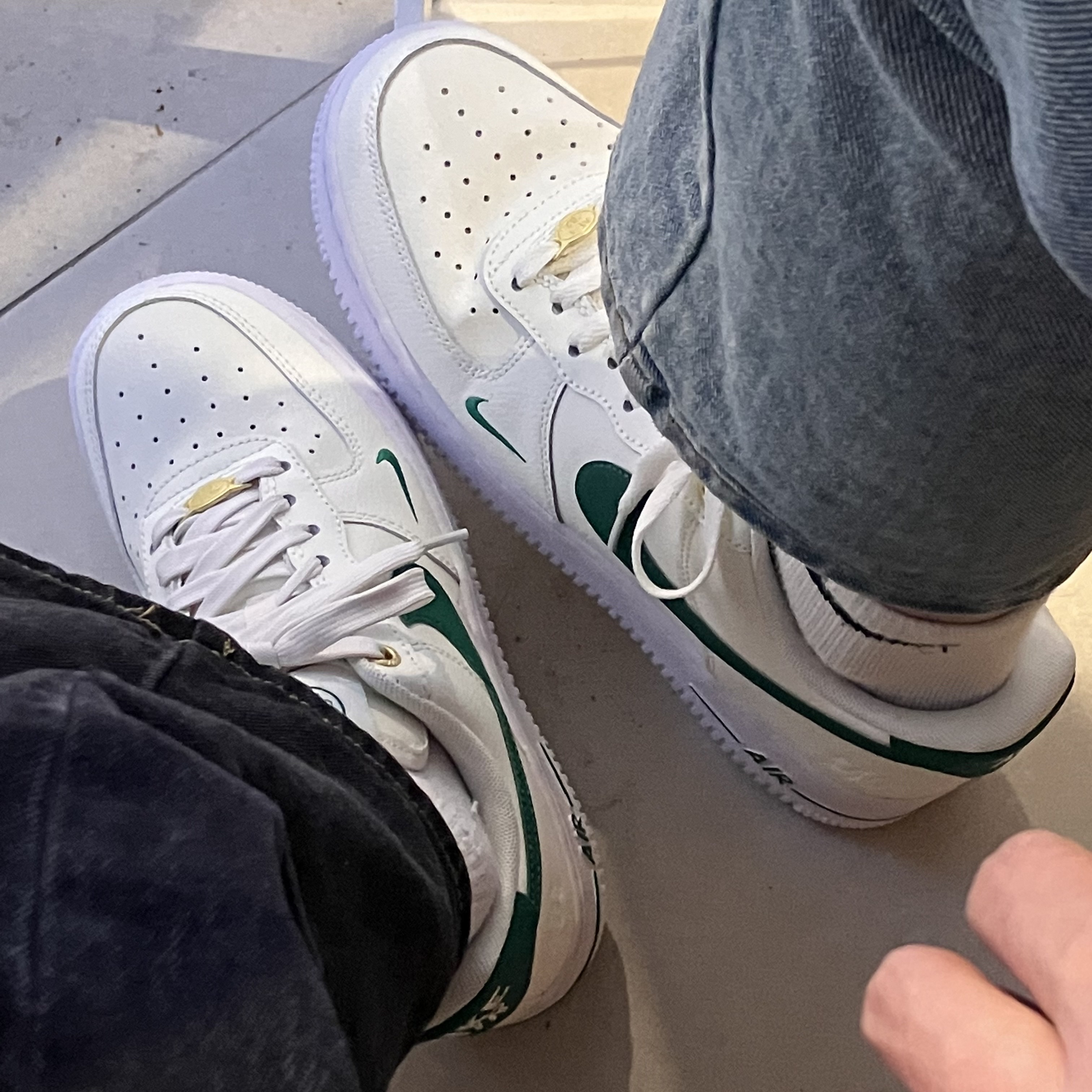 (W) Nike Air Force 1 '07 SE 40th Anniversary Join Forces Sail Malachite 착용 스타일