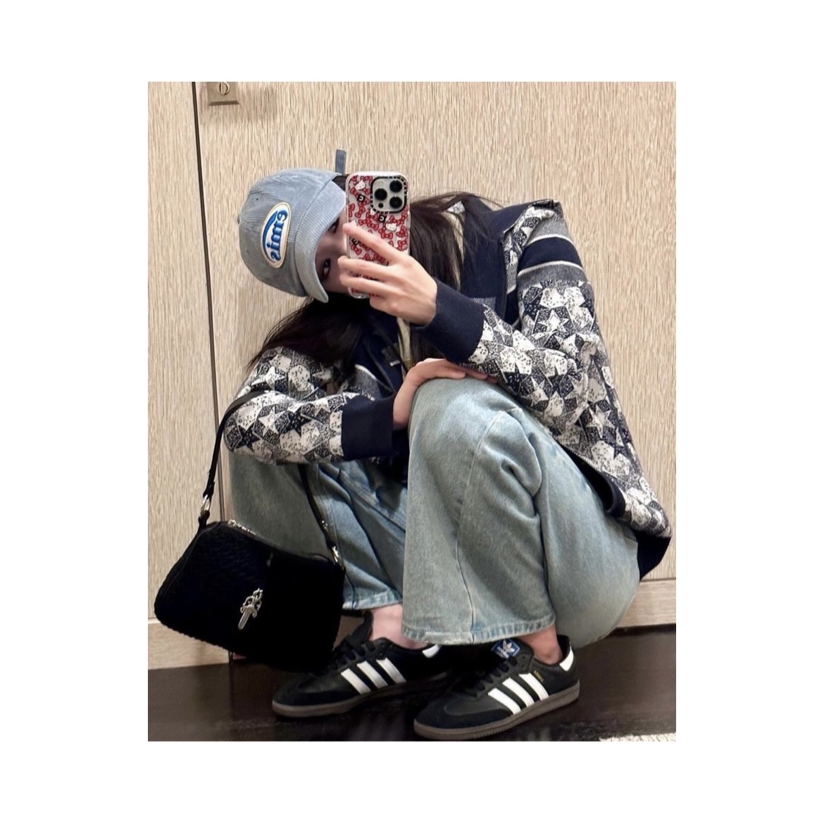 Adidas Samba OG Black White Gum 착용 스타일 - 2