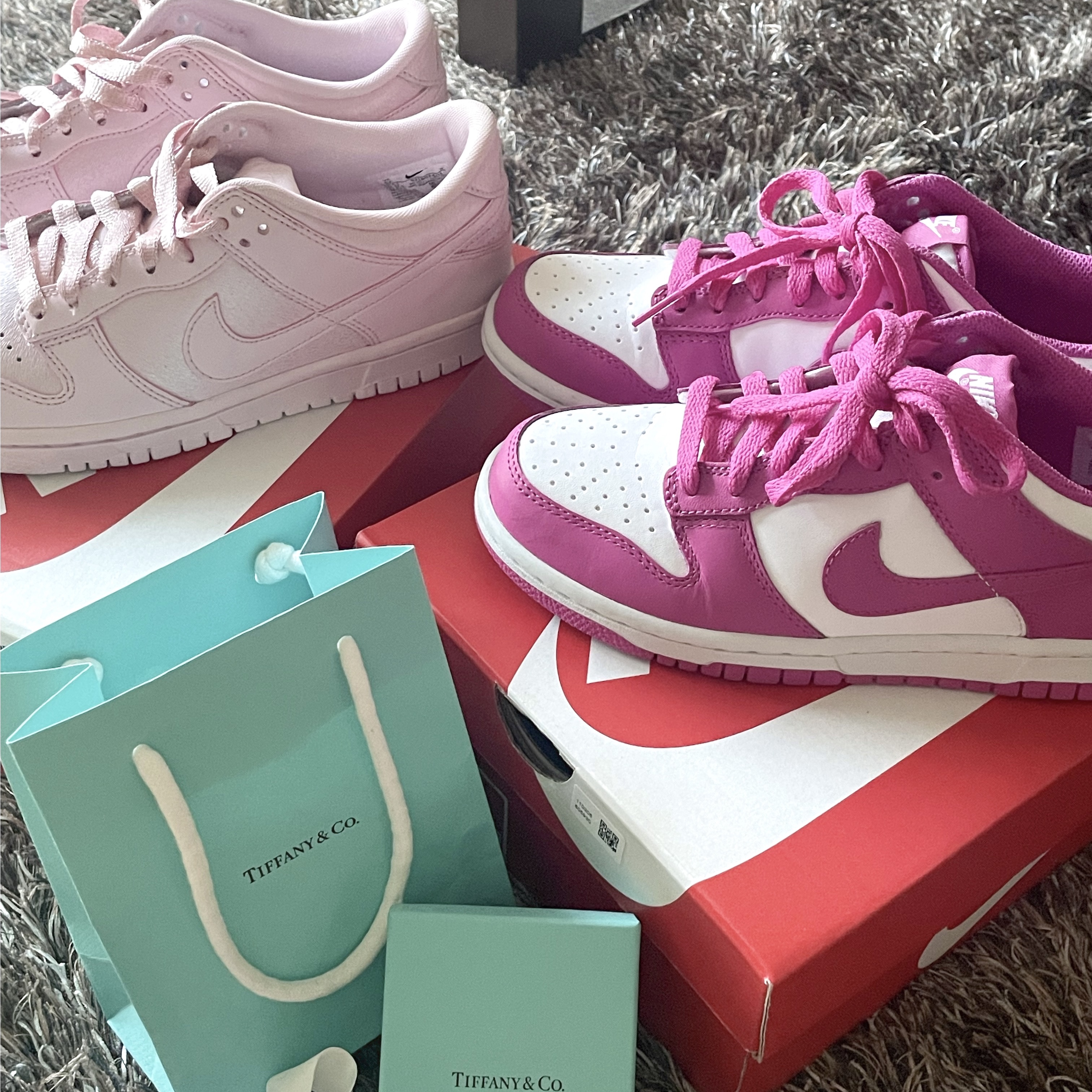 (GS) Nike Dunk Low SE Prism Pink 착용 스타일
