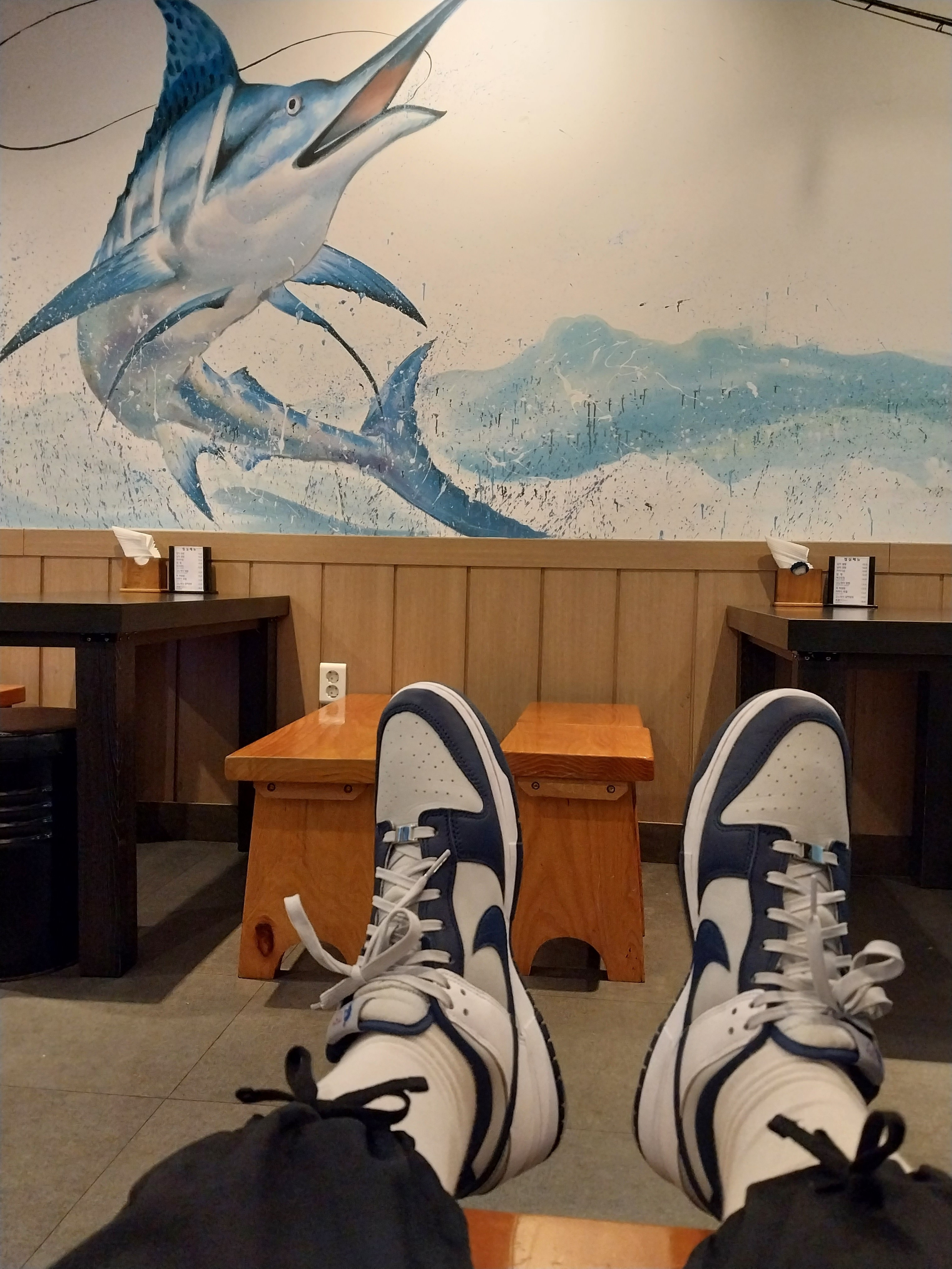 Nike x NBA Dunk Low Retro EMB Nets 착용 스타일