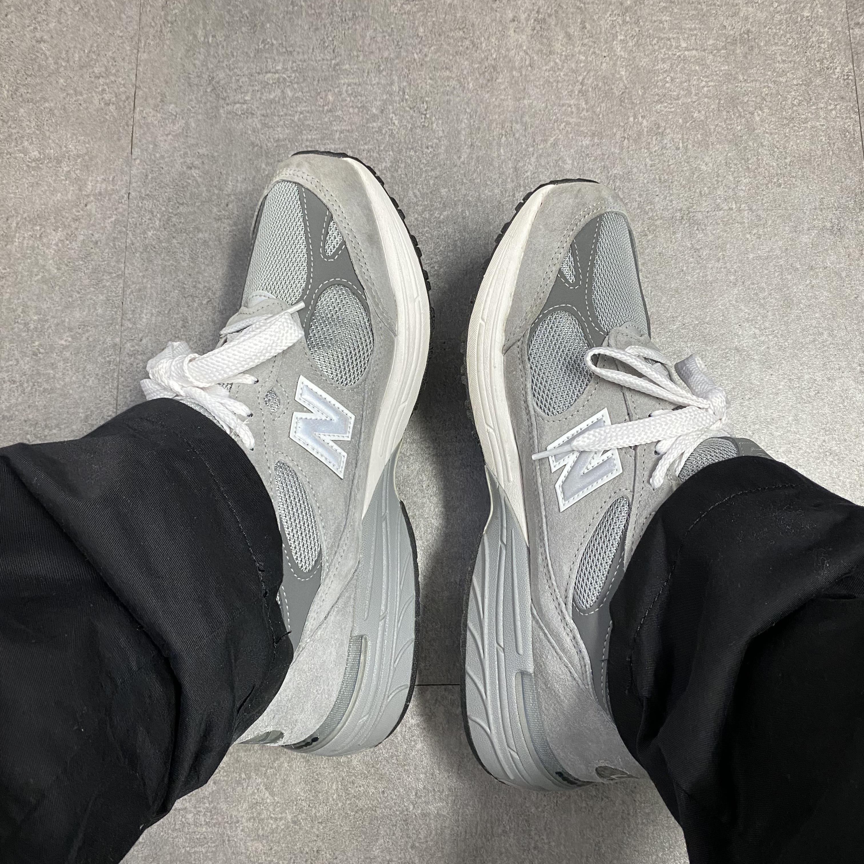 New Balance 993 Made in USA Grey - D Standard 착용 스타일