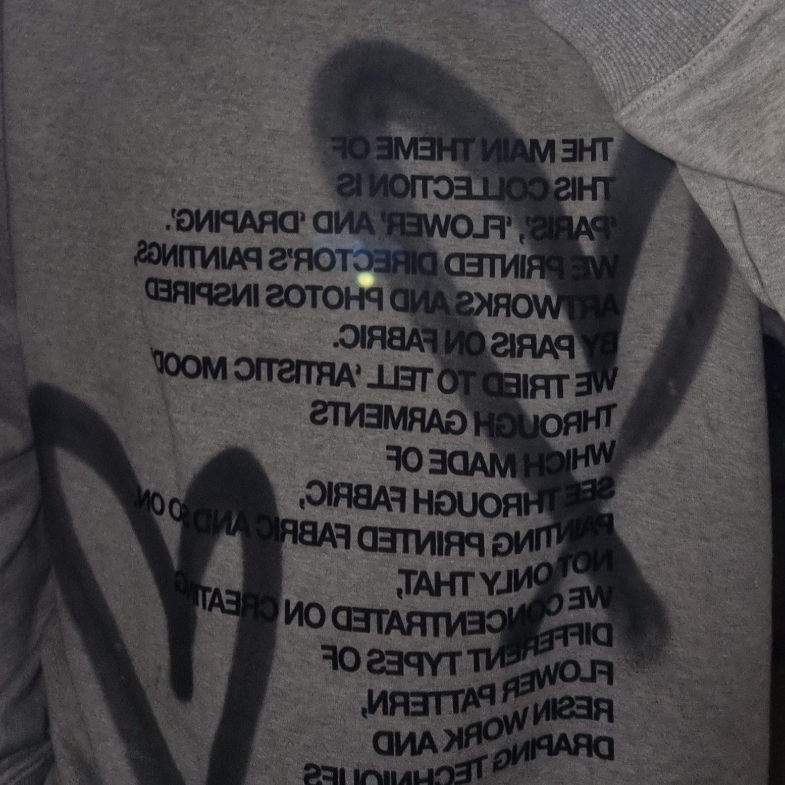 [KREAM 단독] The Museum Visitor Heart Sprayed Sweatshirt Grey - 22PF 착용 스타일