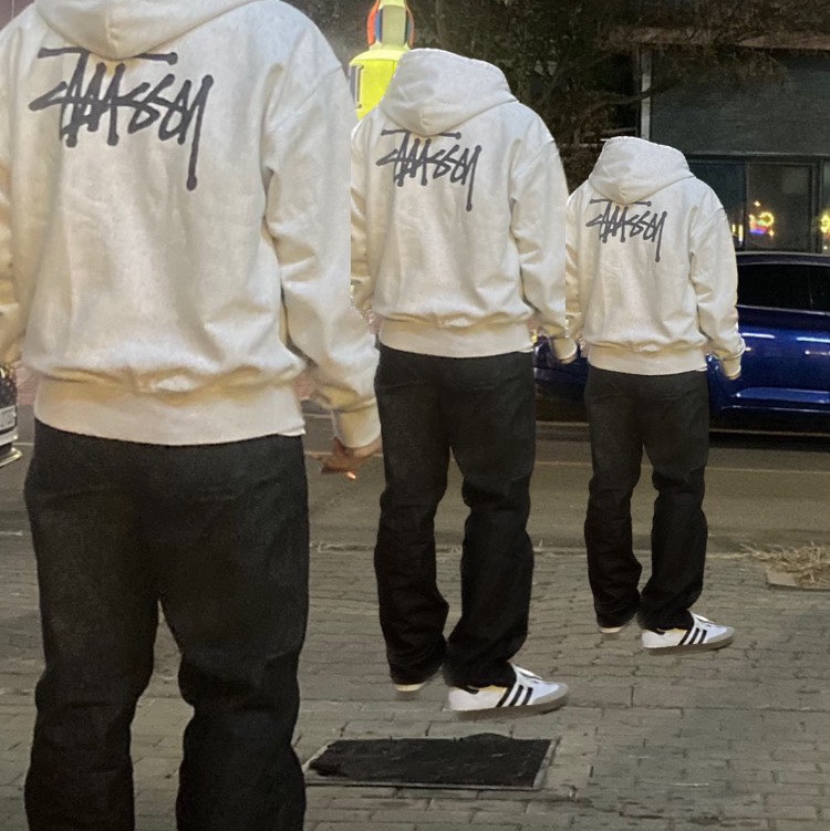 Adidas Samba Vegan White Black, Stussy Basic Stussy Zip Hoodie Ash Heather 2022 착용 스타일 - 2
