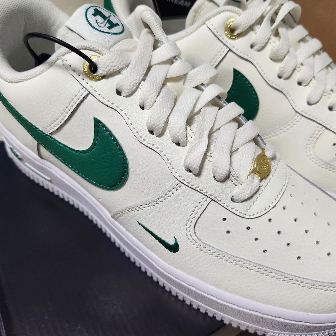 Nike Air Force 1 '07 LV8 40th Anniversary Join Forces Sail Malachite 착용 스타일