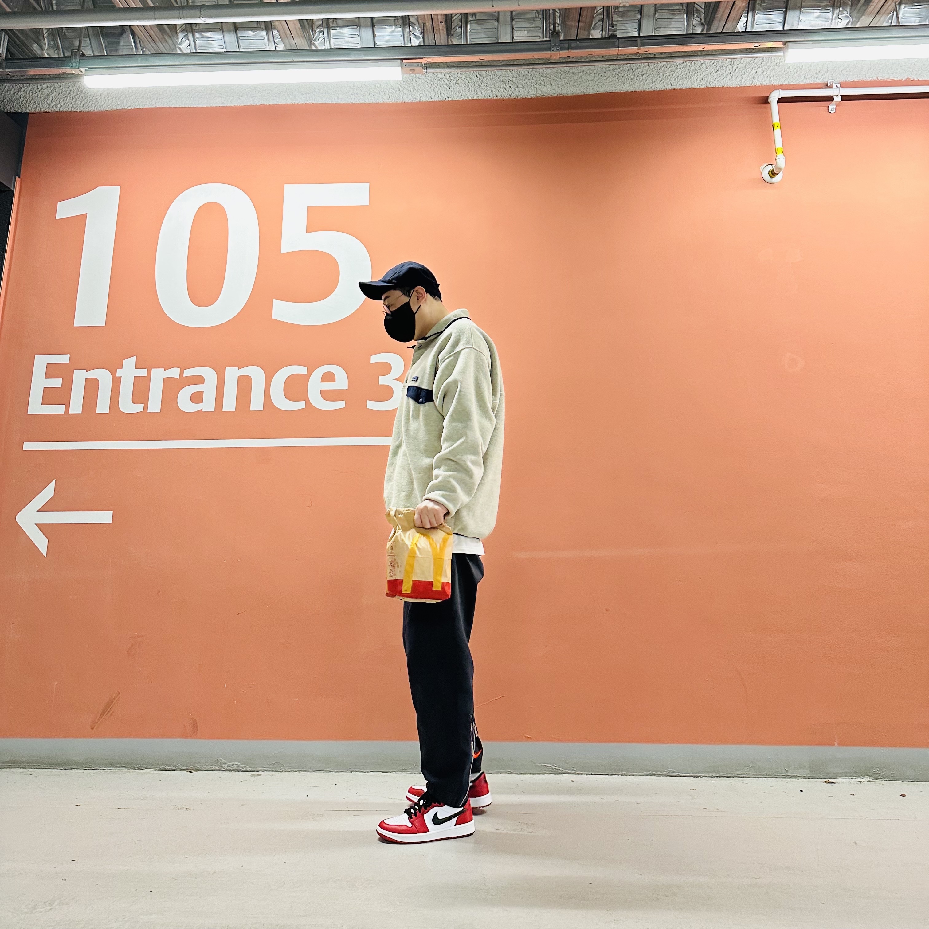 Patagonia Synchilla Snap-T Fleece Pullover Oatmeal Heather, Jordan 1 Low Golf Chicago 착용 스타일 - 3
