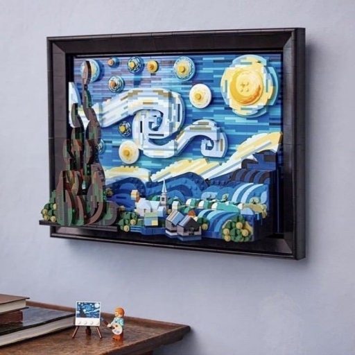 Lego Vincent Van Gogh The Starry Night 착용 스타일