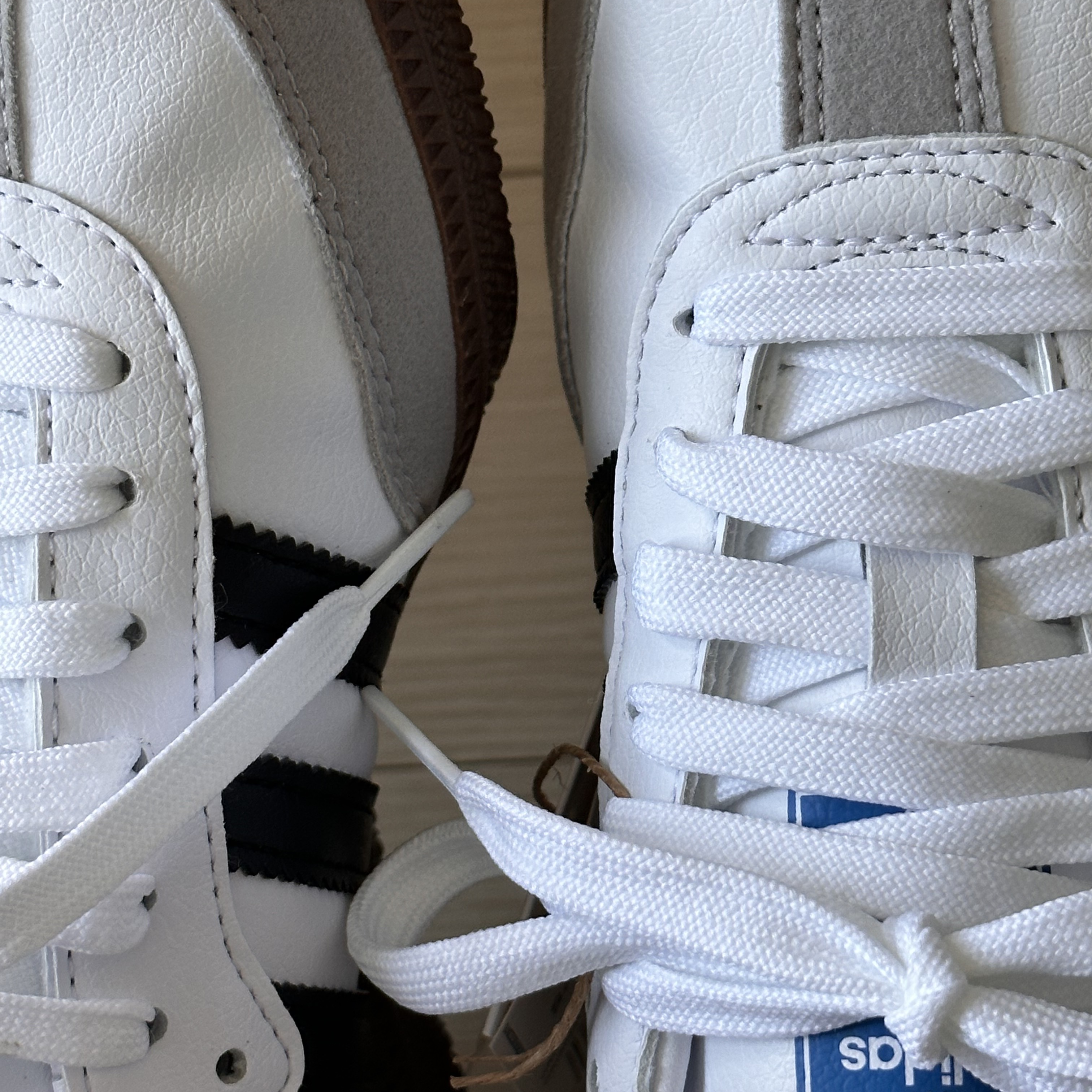 Adidas Samba Vegan White Black 착용 스타일