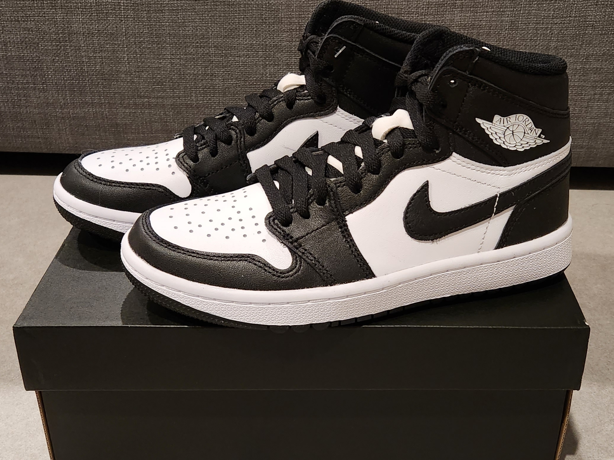 Jordan 1 High Golf White Black 착용 스타일