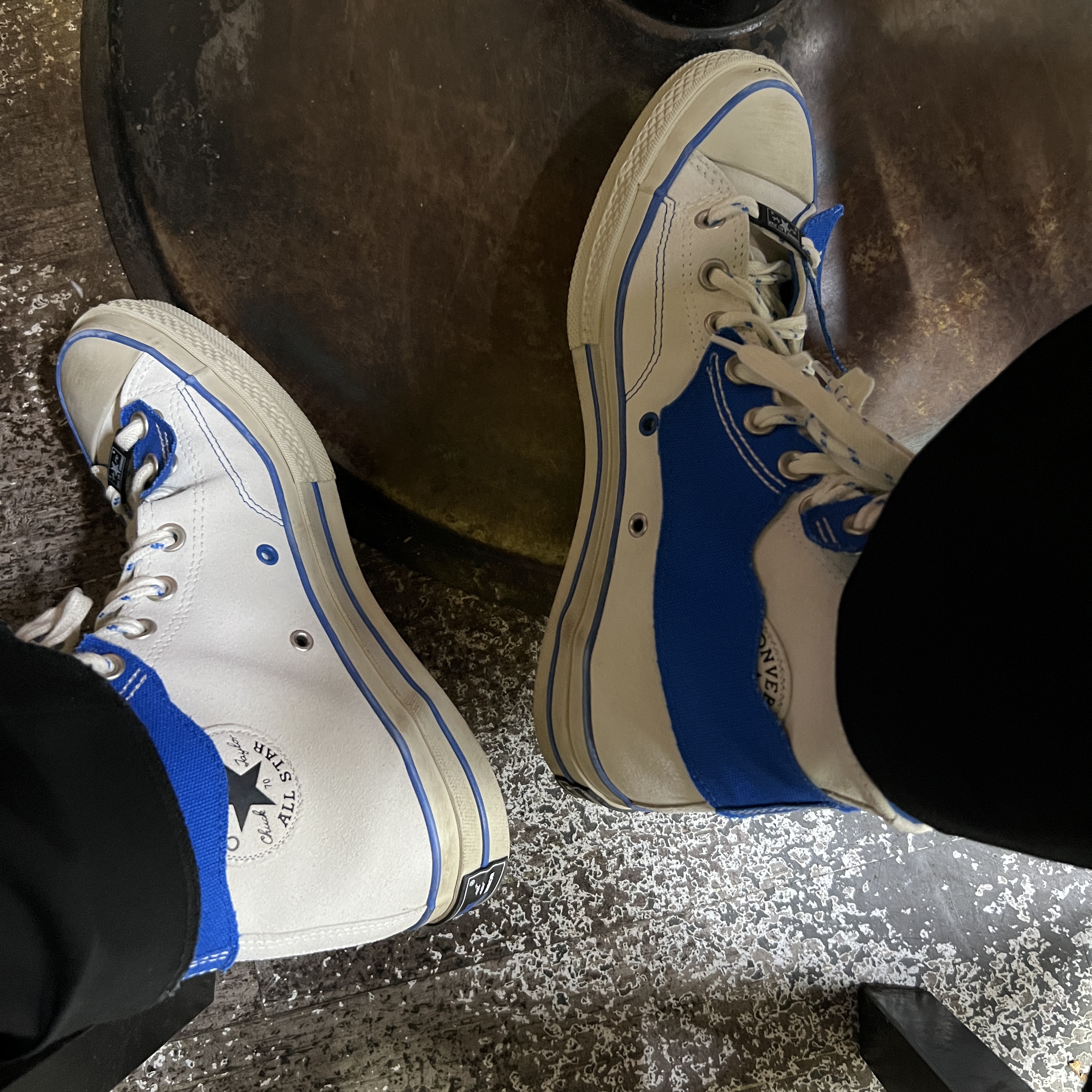 Converse x Ader Error Chuck 70 High White 착용 스타일