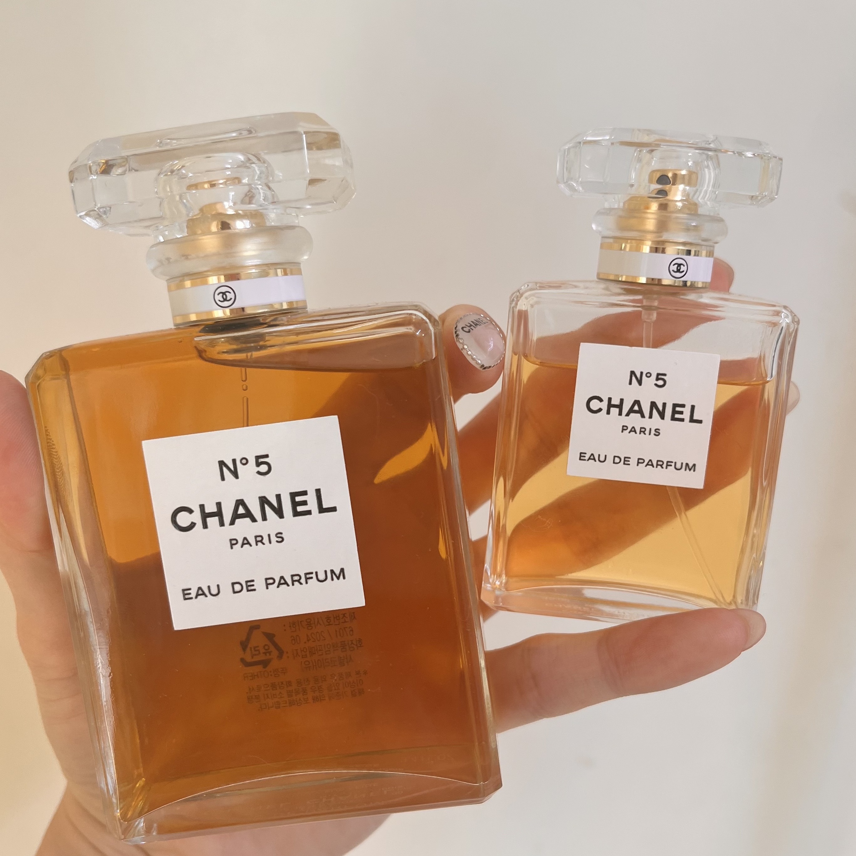 Chanel No.5 Eau De Parfum 100ml, Chanel No.5 Eau De Parfum 35ml 착용 스타일