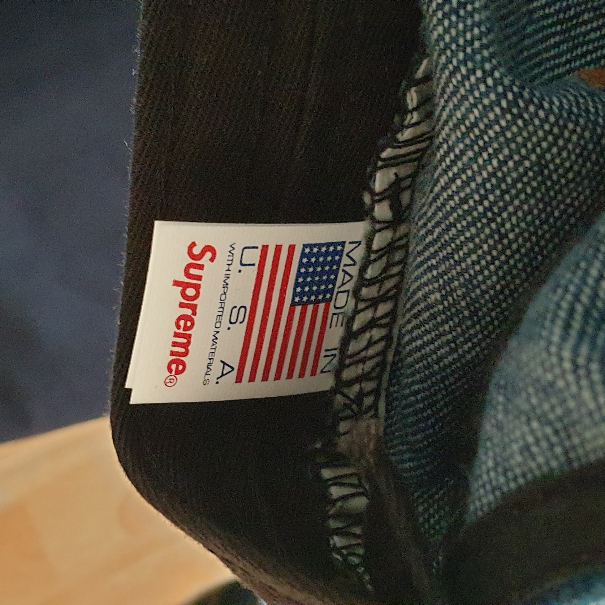 Supreme Washed Chino Twill Camp Cap Denim - 22FW 착용 스타일 - 2