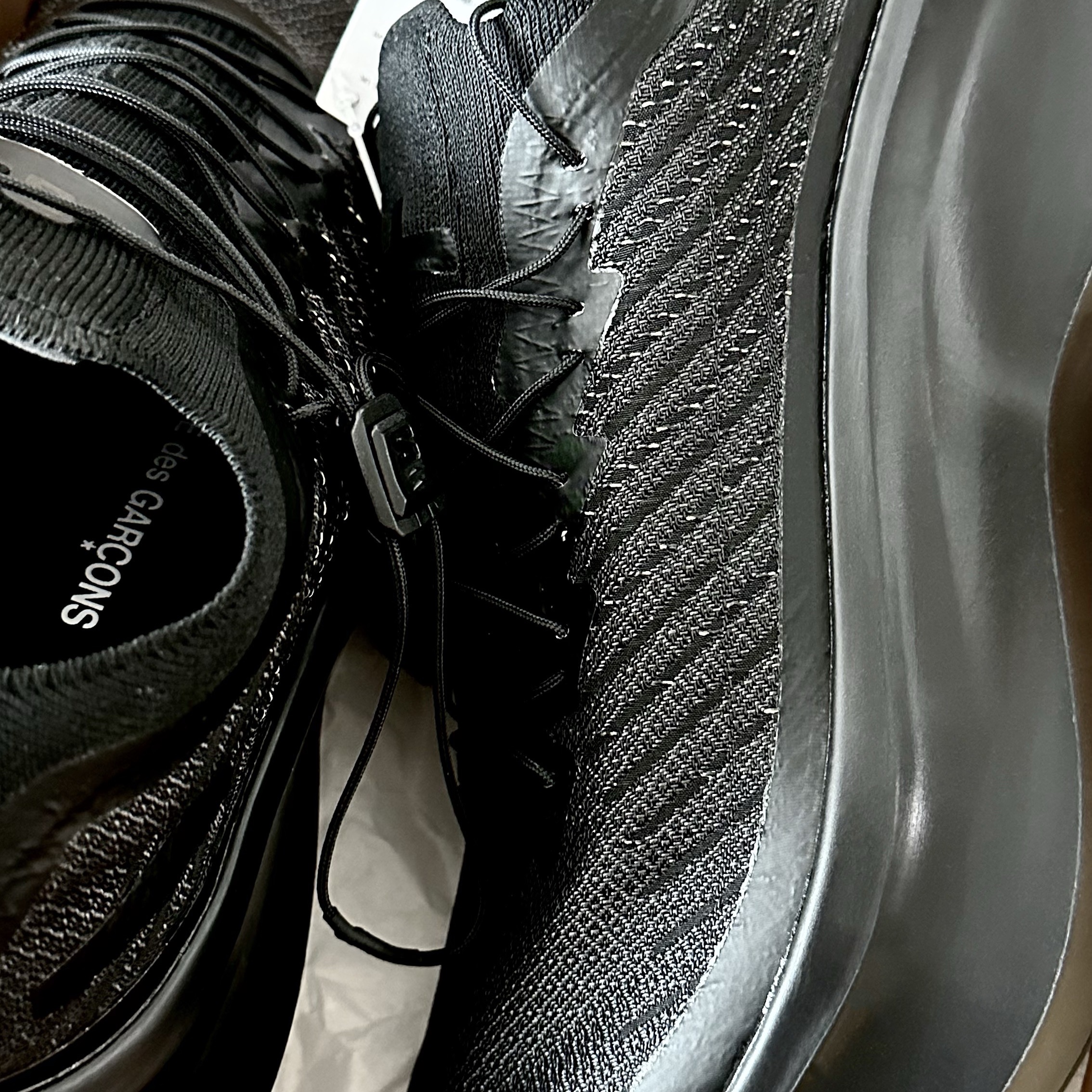 Salomon x Comme des Garcons Pulsar Platform Black 착용 스타일