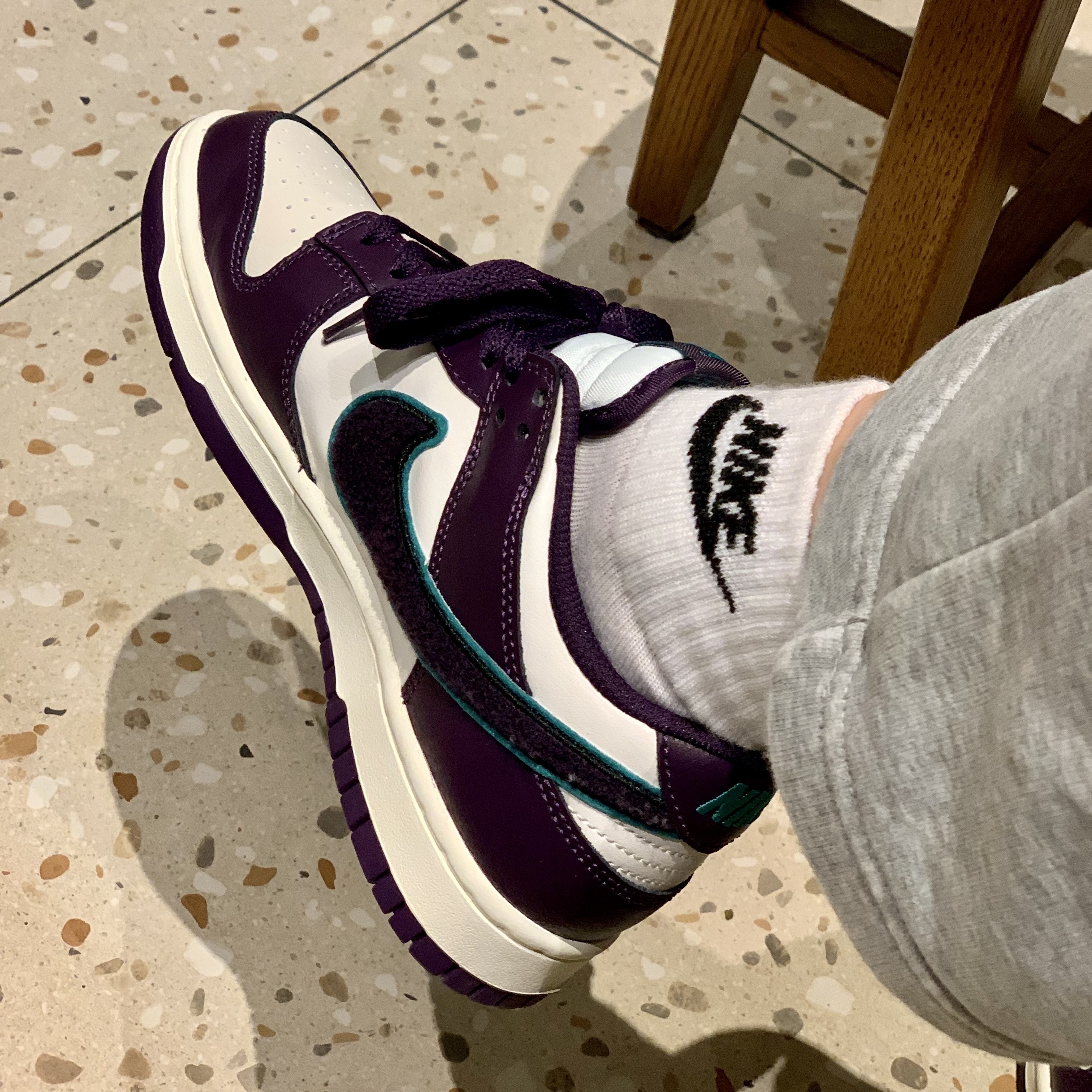 Nike Dunk Low Grand Purple 착용 스타일
