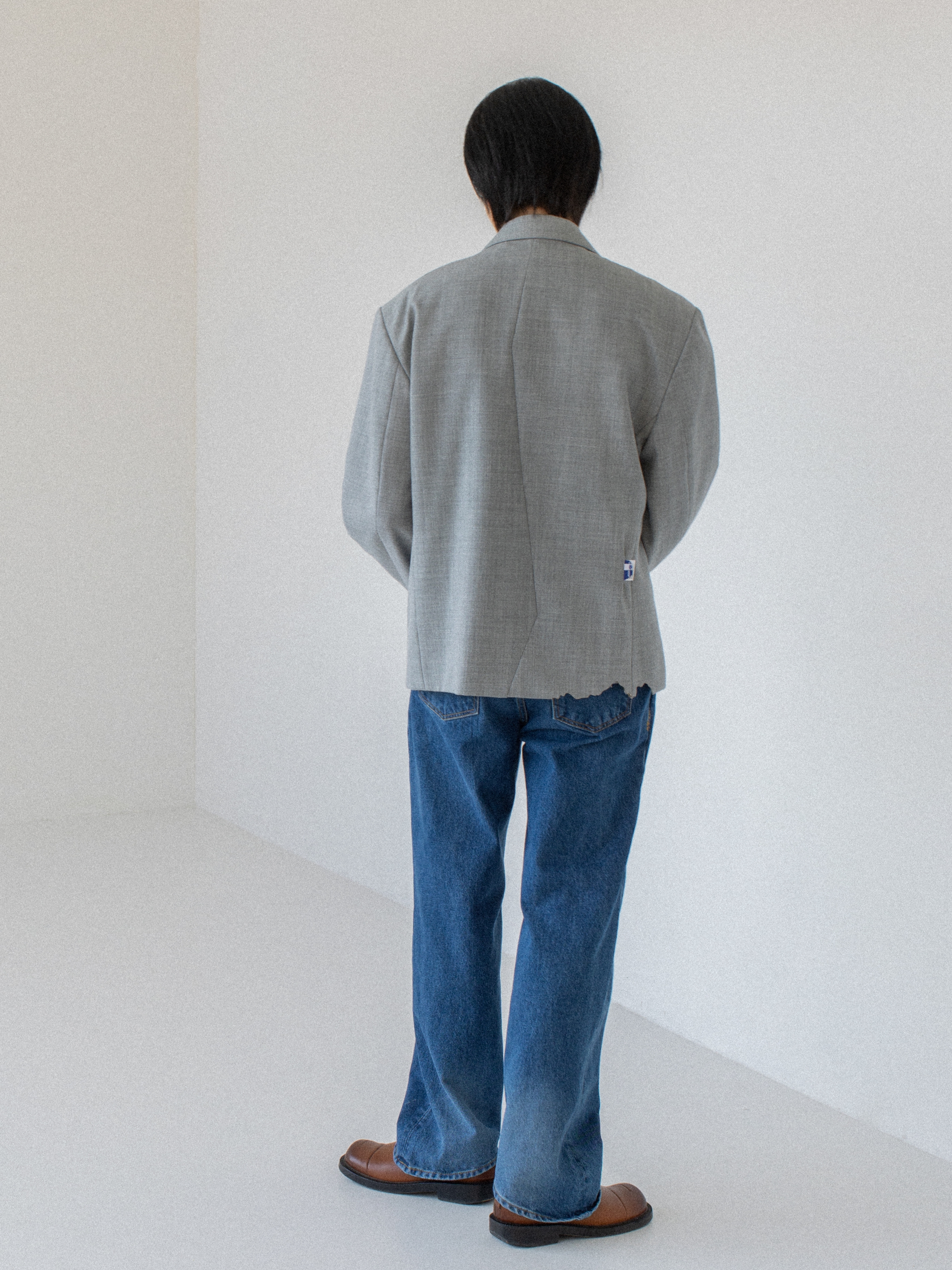 Ader Error Pollon Jeans Blue 착용 스타일 - 2