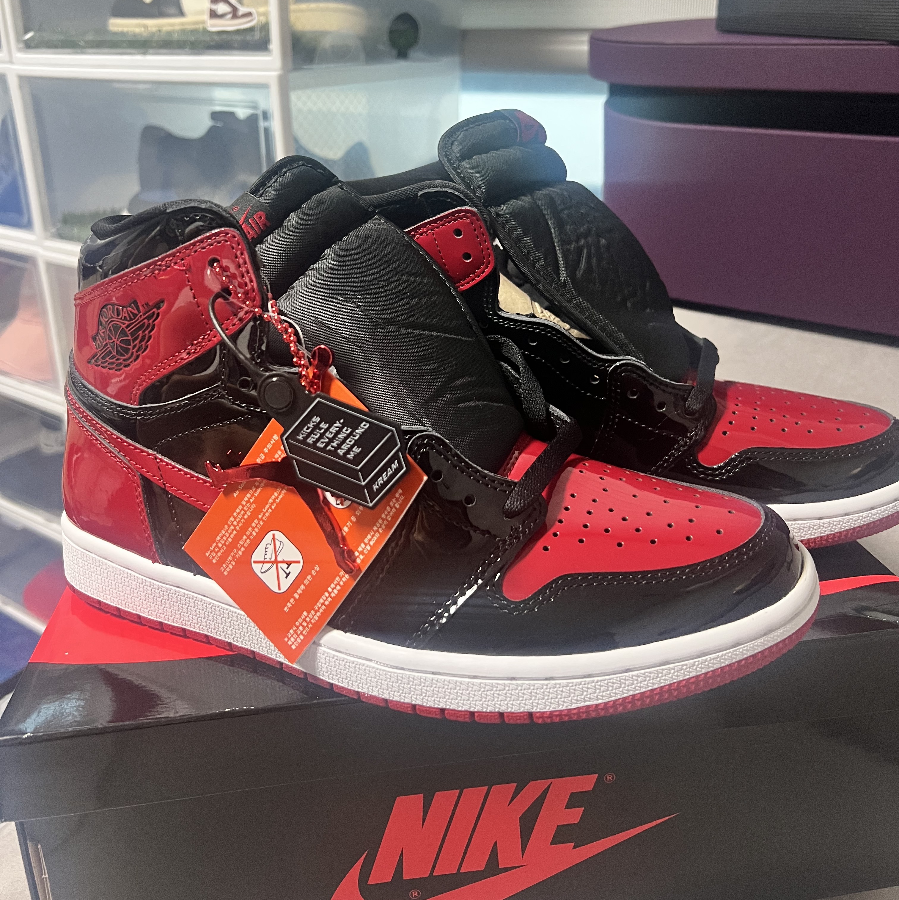 Jordan 1 Retro High OG Patent Bred 착용 스타일