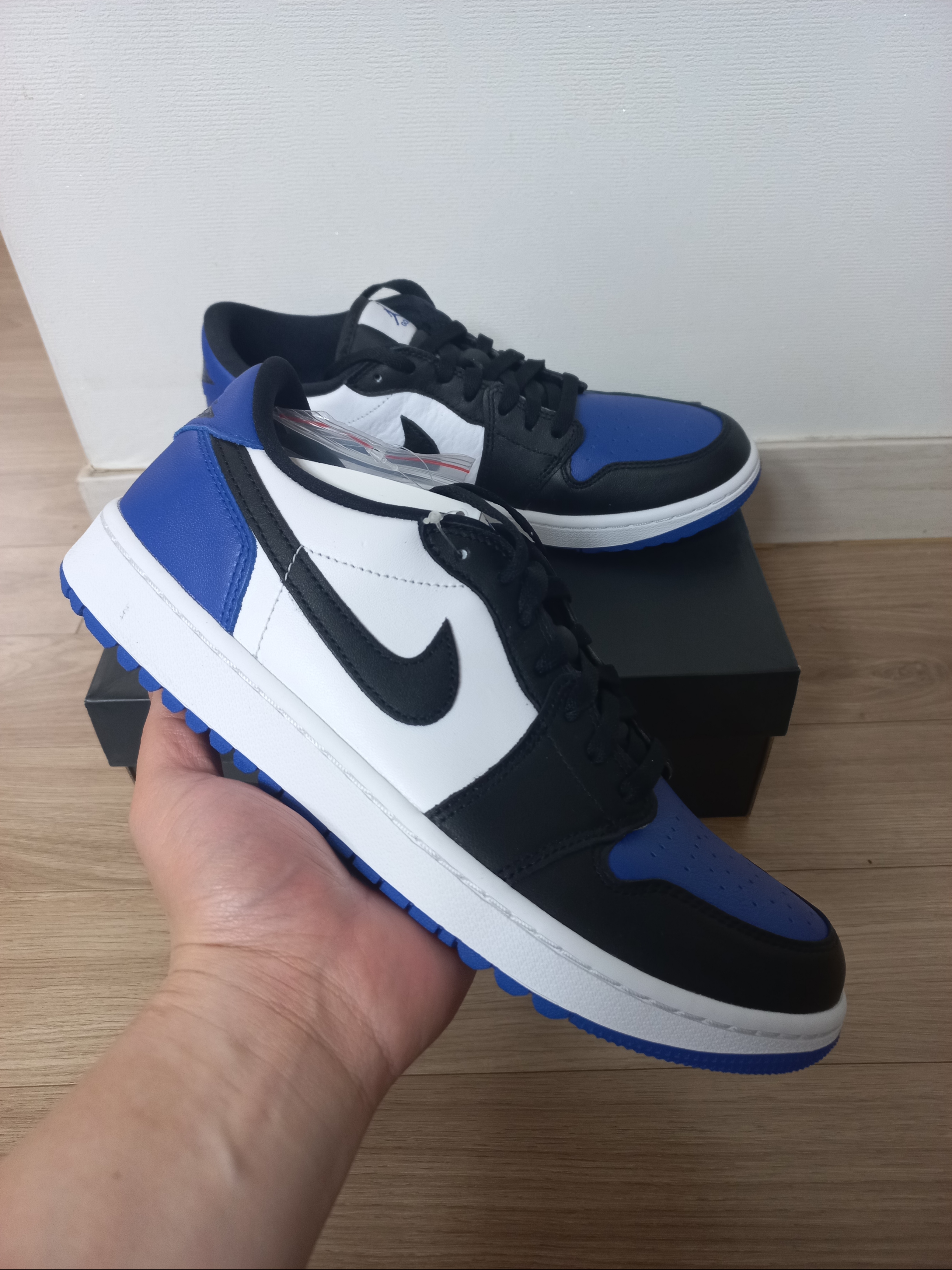 Jordan 1 Low Golf Sport Royal 착용 스타일 - 1