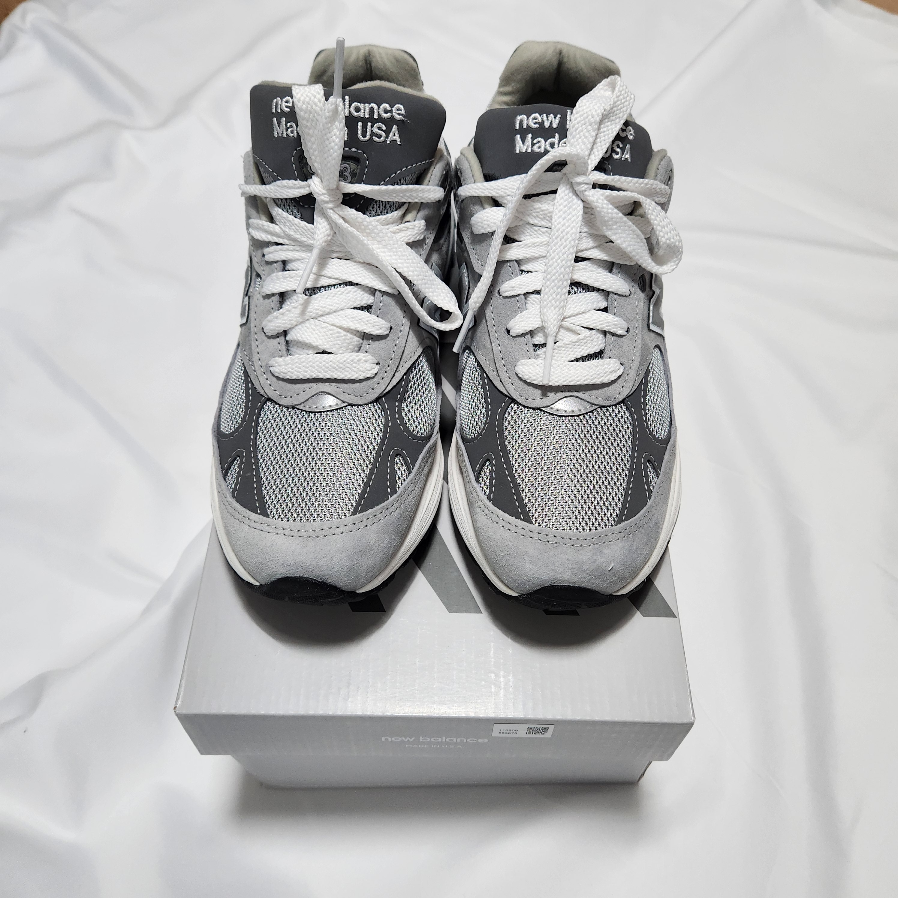 New Balance 993 Made in USA Grey - D Standard 착용 스타일 - 4