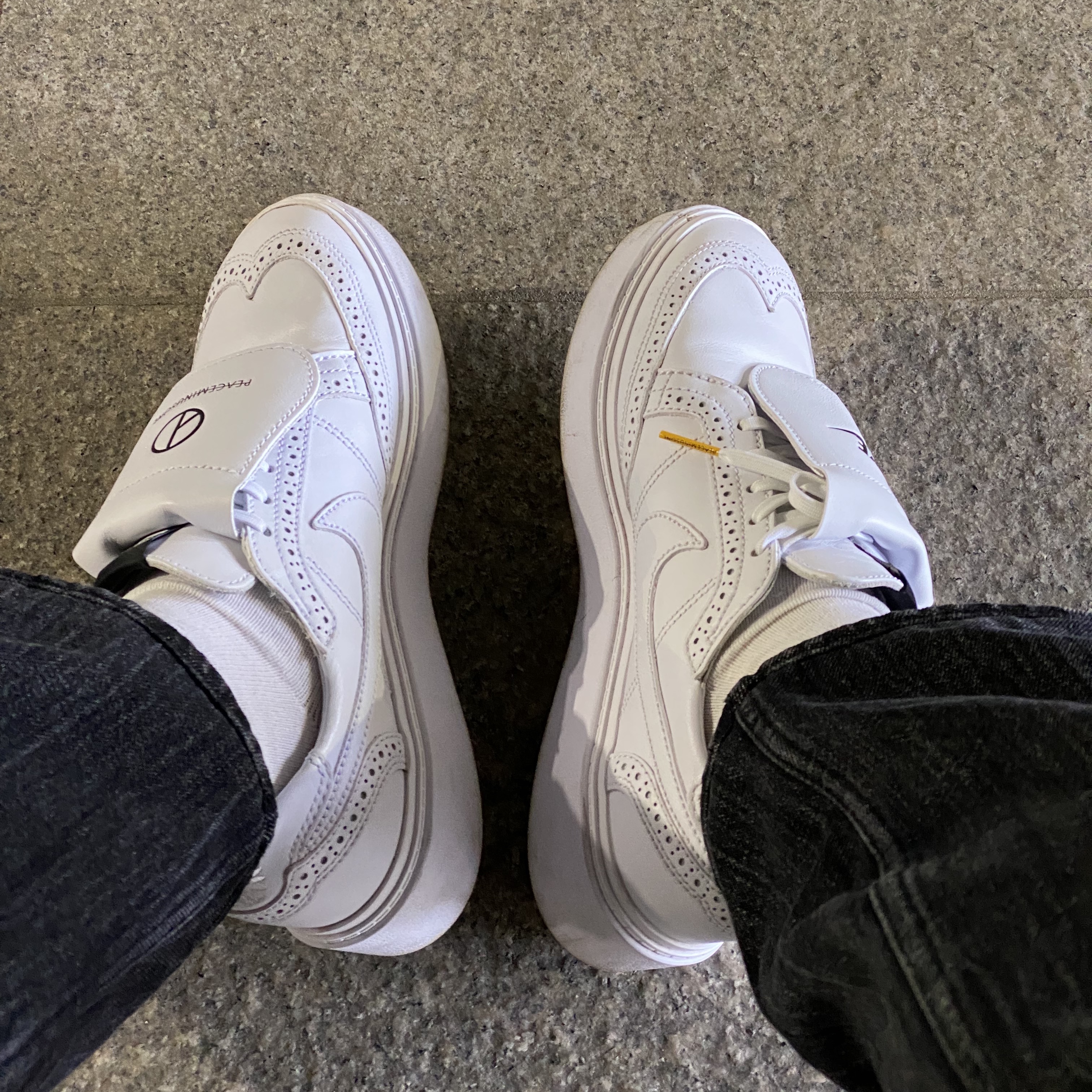 Nike x Peaceminusone Kwondo1 White 착용 스타일