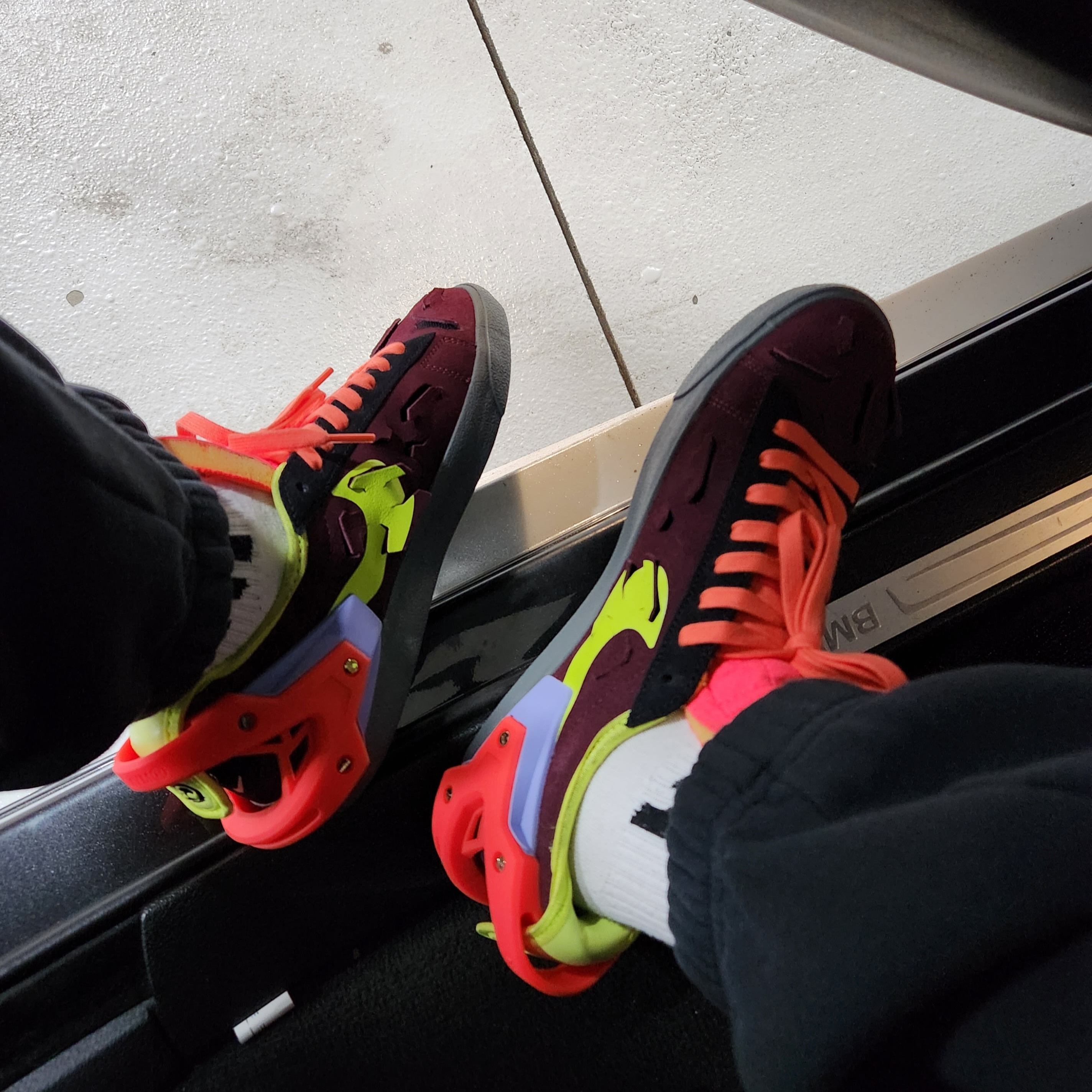 Nike x Acronym Blazer Low Night Maroon 착용 스타일