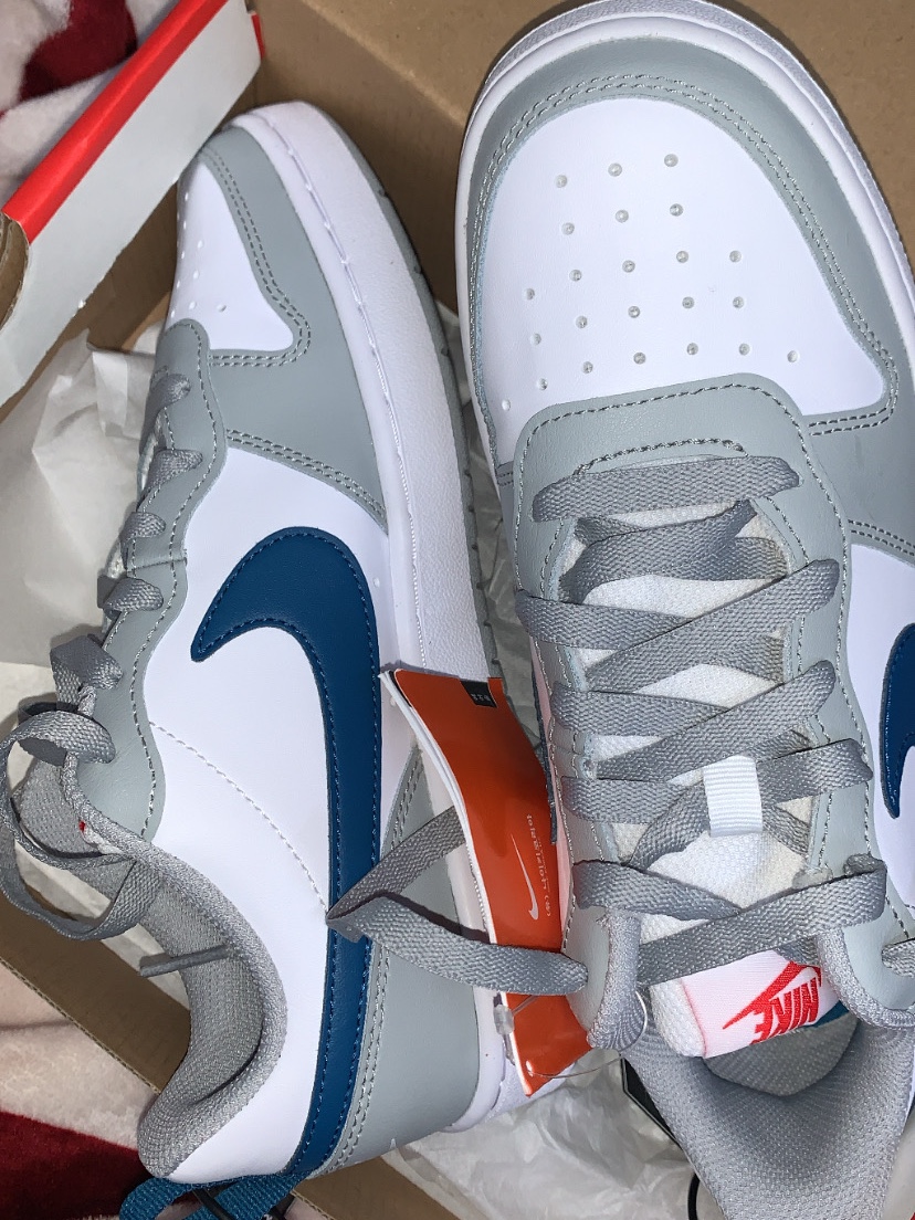 (GS) Nike Court Borough Low 2 Light Smoke Grey 착용 스타일