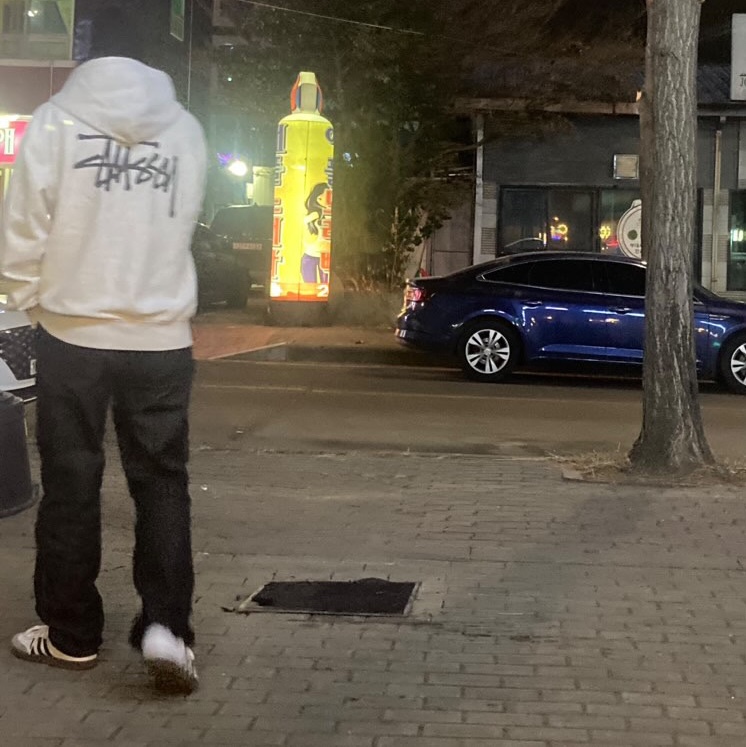 Adidas Samba Vegan White Black, Stussy Basic Stussy Zip Hoodie Ash Heather 2022 착용 스타일 - 1