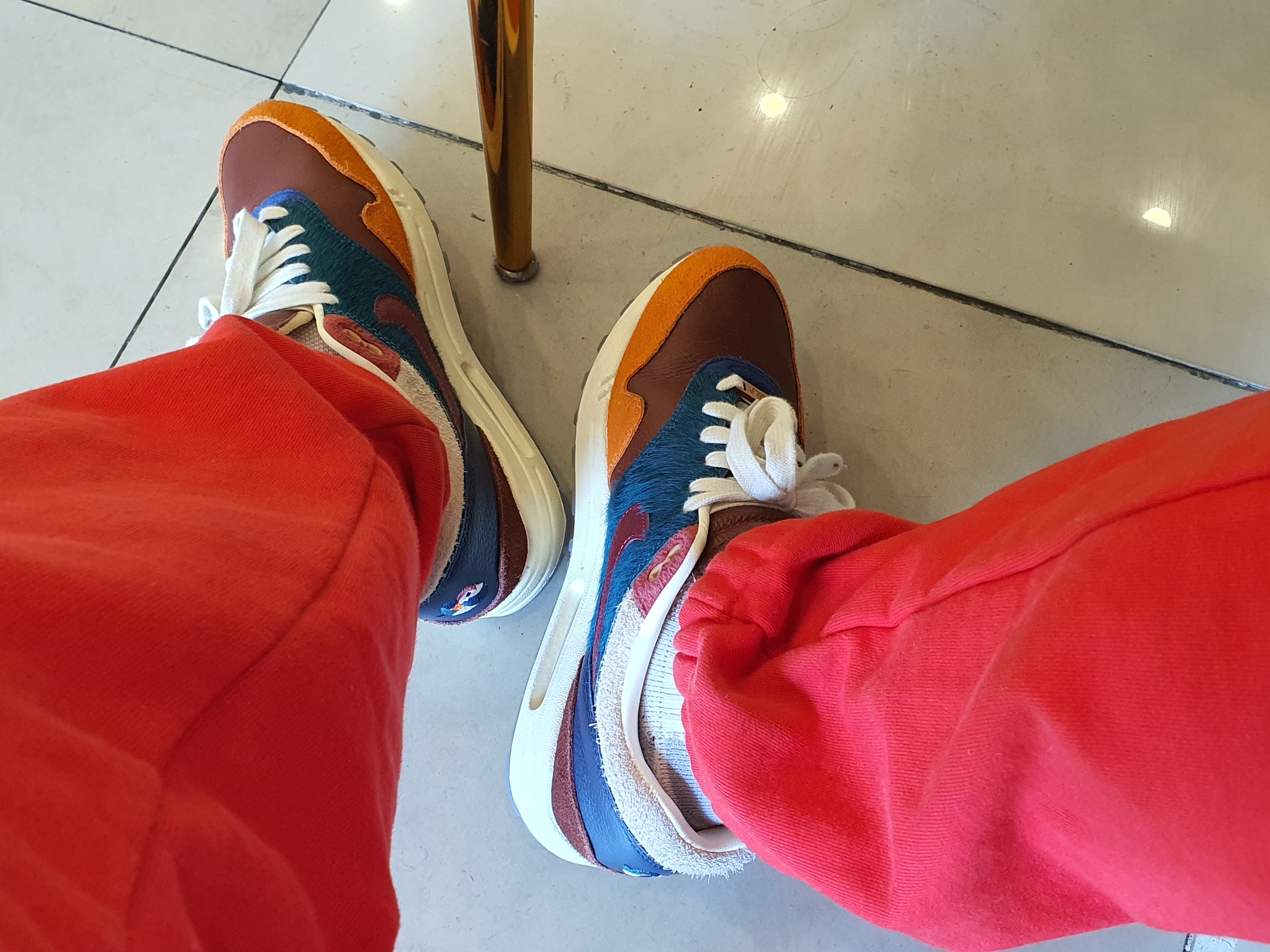 Nike x Kasina Air Max 1 SP Won-Ang Orange 착용 스타일 - 1