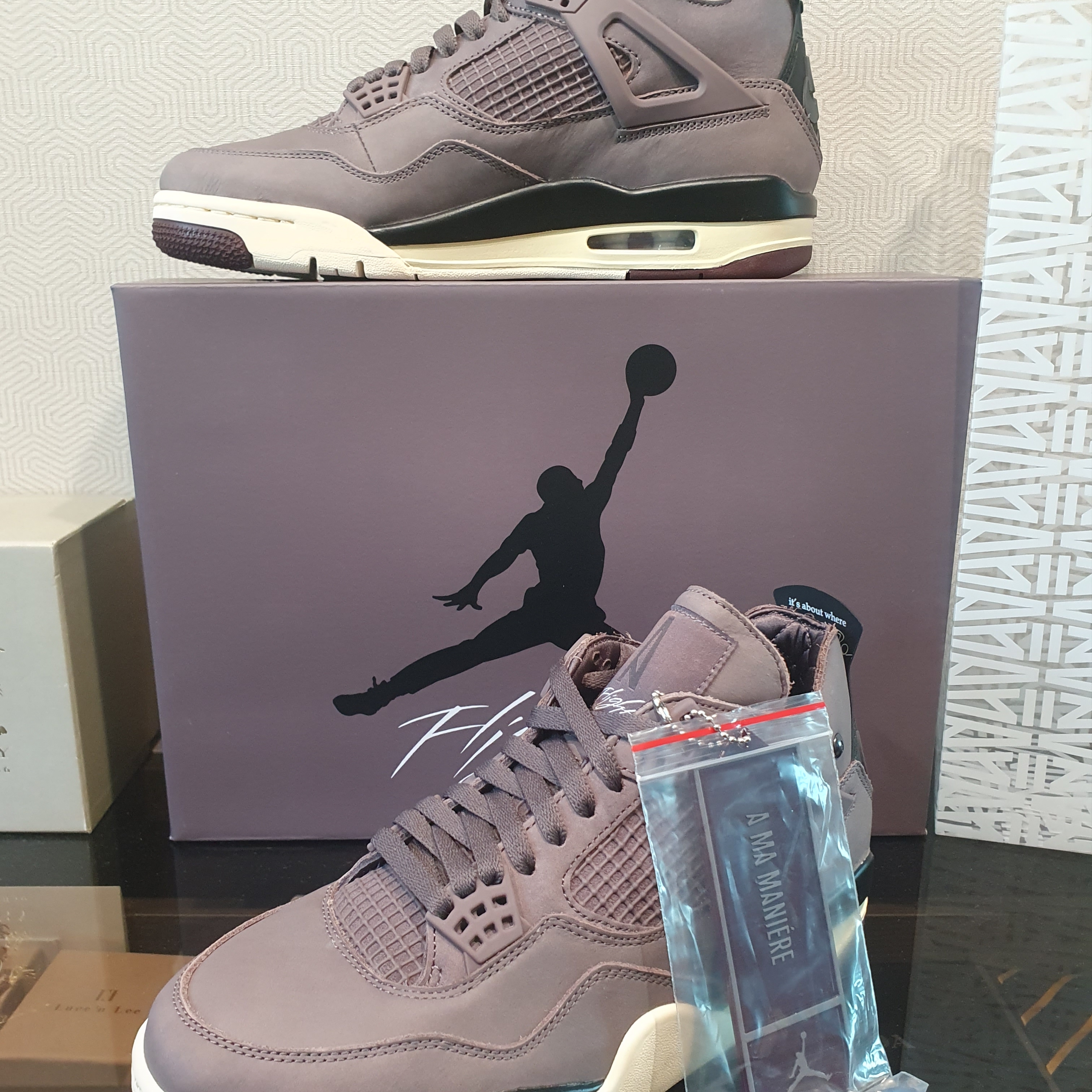 Jordan 4 x A Ma Maniere Retro Violet Ore 착용 스타일 - 4