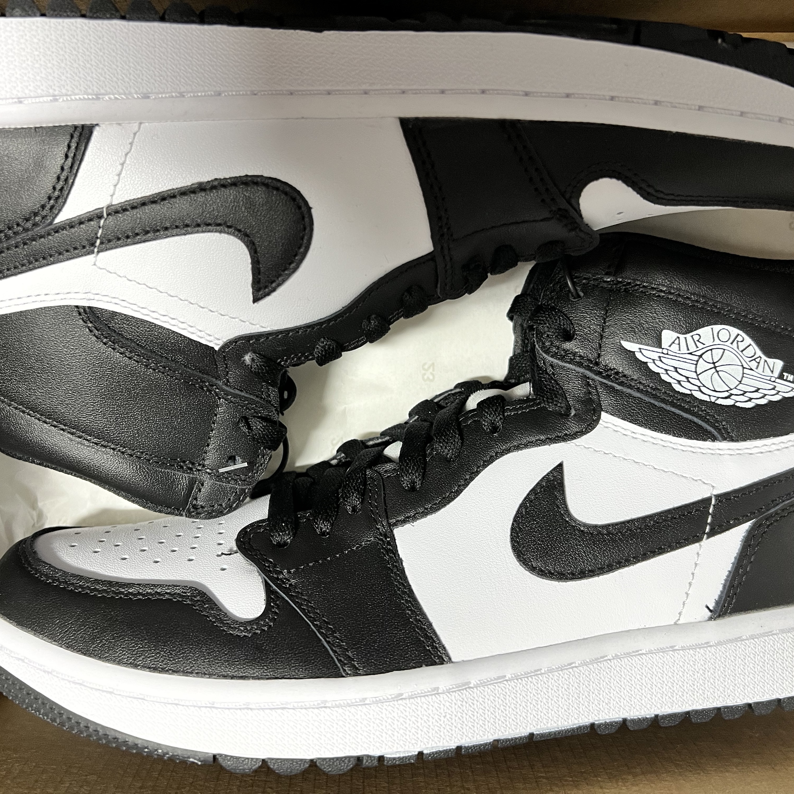 Jordan 1 High Golf White Black 착용 스타일 - 2