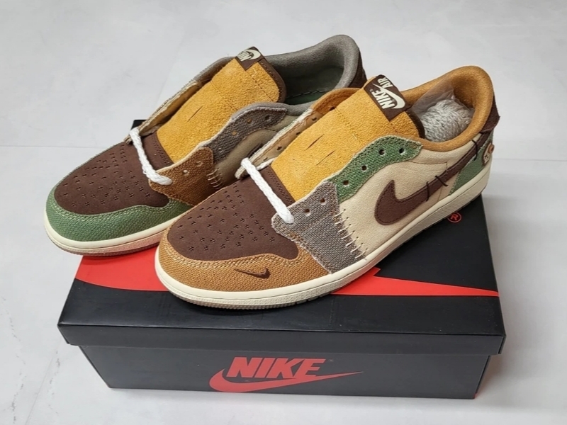 Jordan 1 x Zion Williamson Retro Low OG Flax and Oil Green 착용 스타일