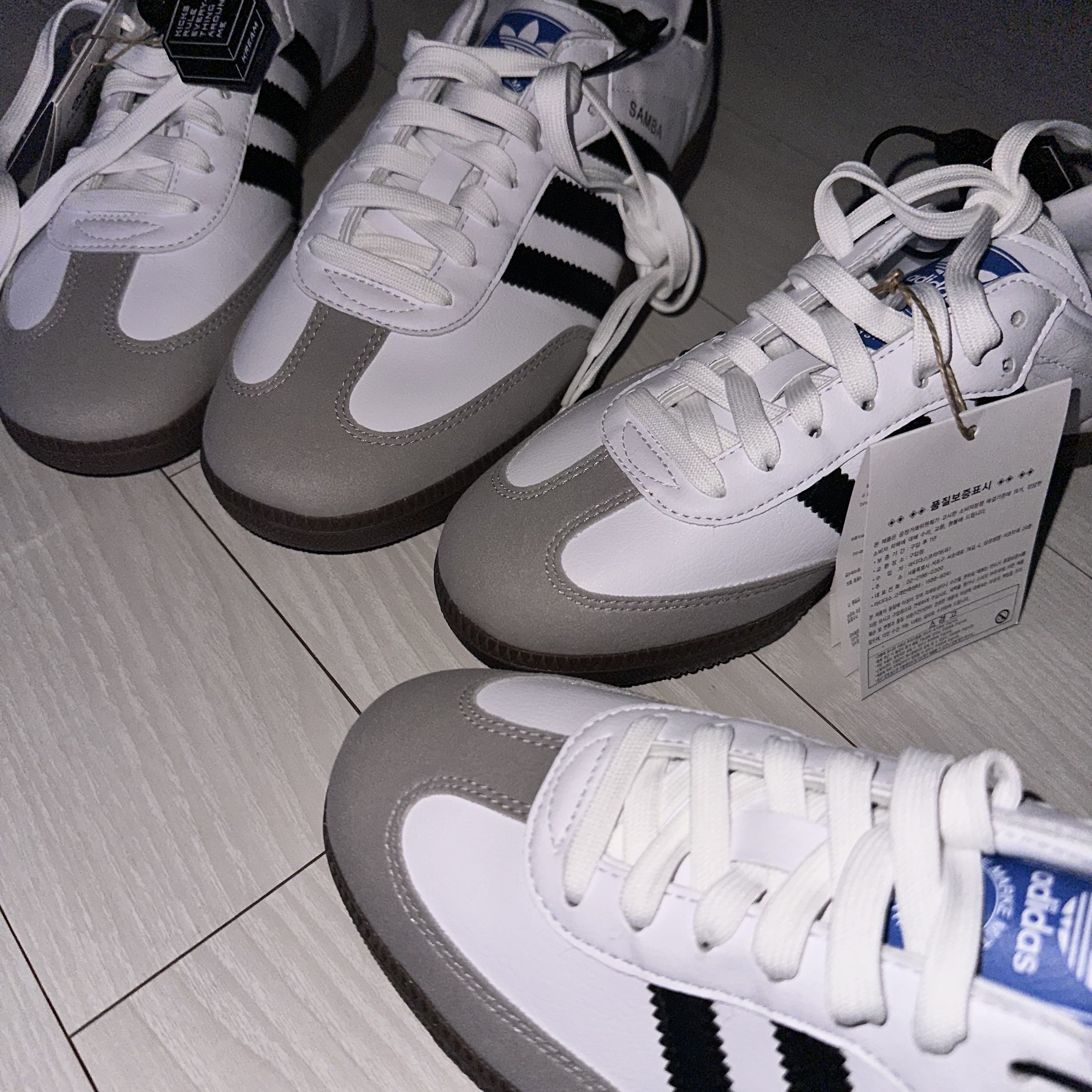 Adidas Samba Vegan White Black 착용 스타일 - 1