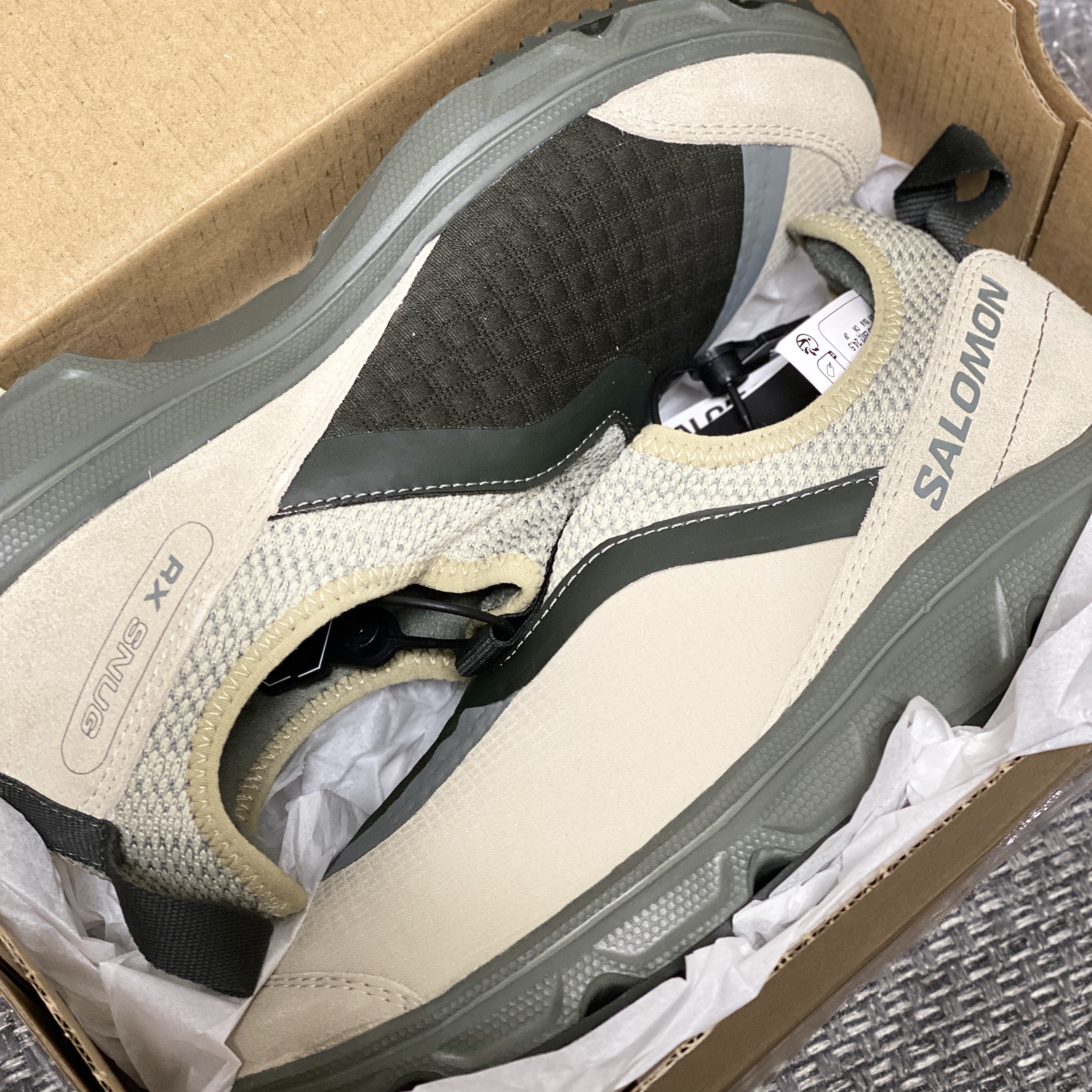 Salomon RX Snug Moss Gray 착용 스타일 - 2