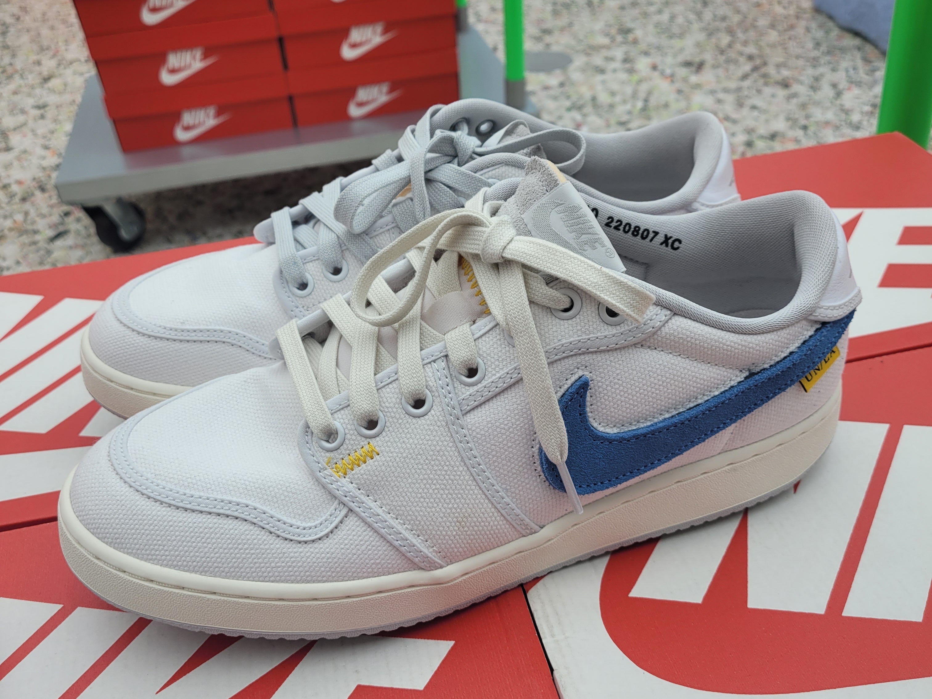 Jordan 1 x Union KO Low White 착용 스타일