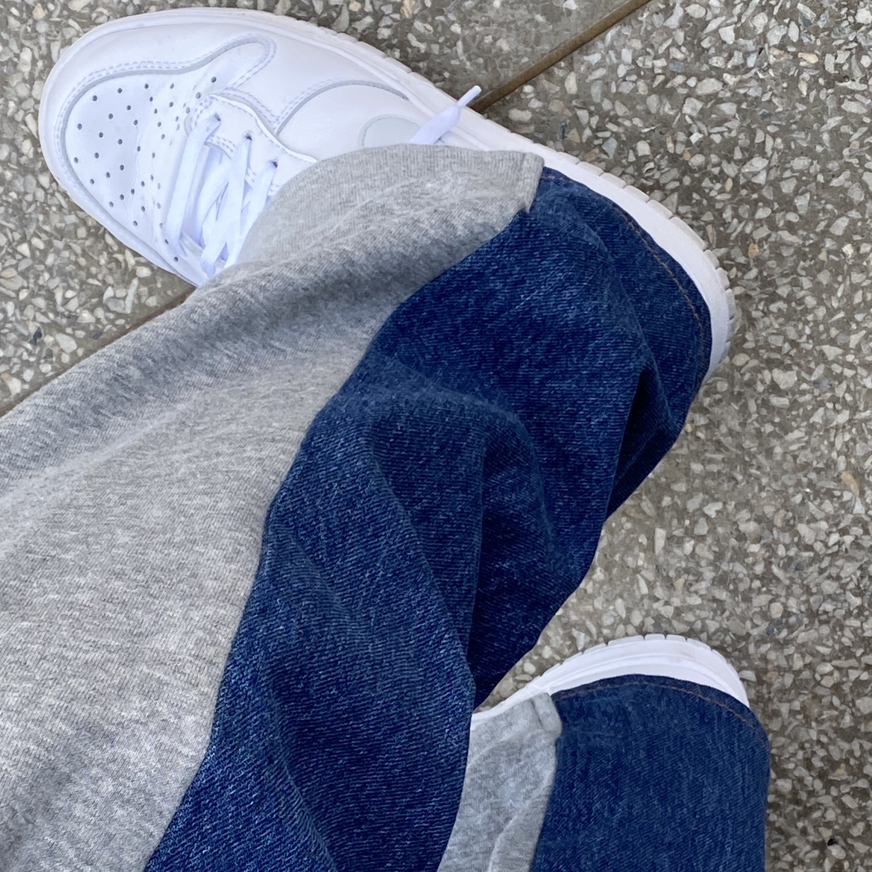 Nike Dunk High Triple White 착용 스타일