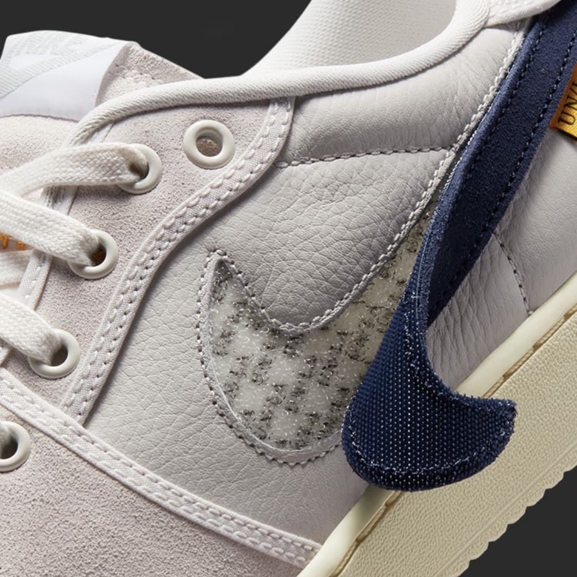 Jordan 1 x Union KO Low Sail Neutral Grey 착용 스타일 - 1