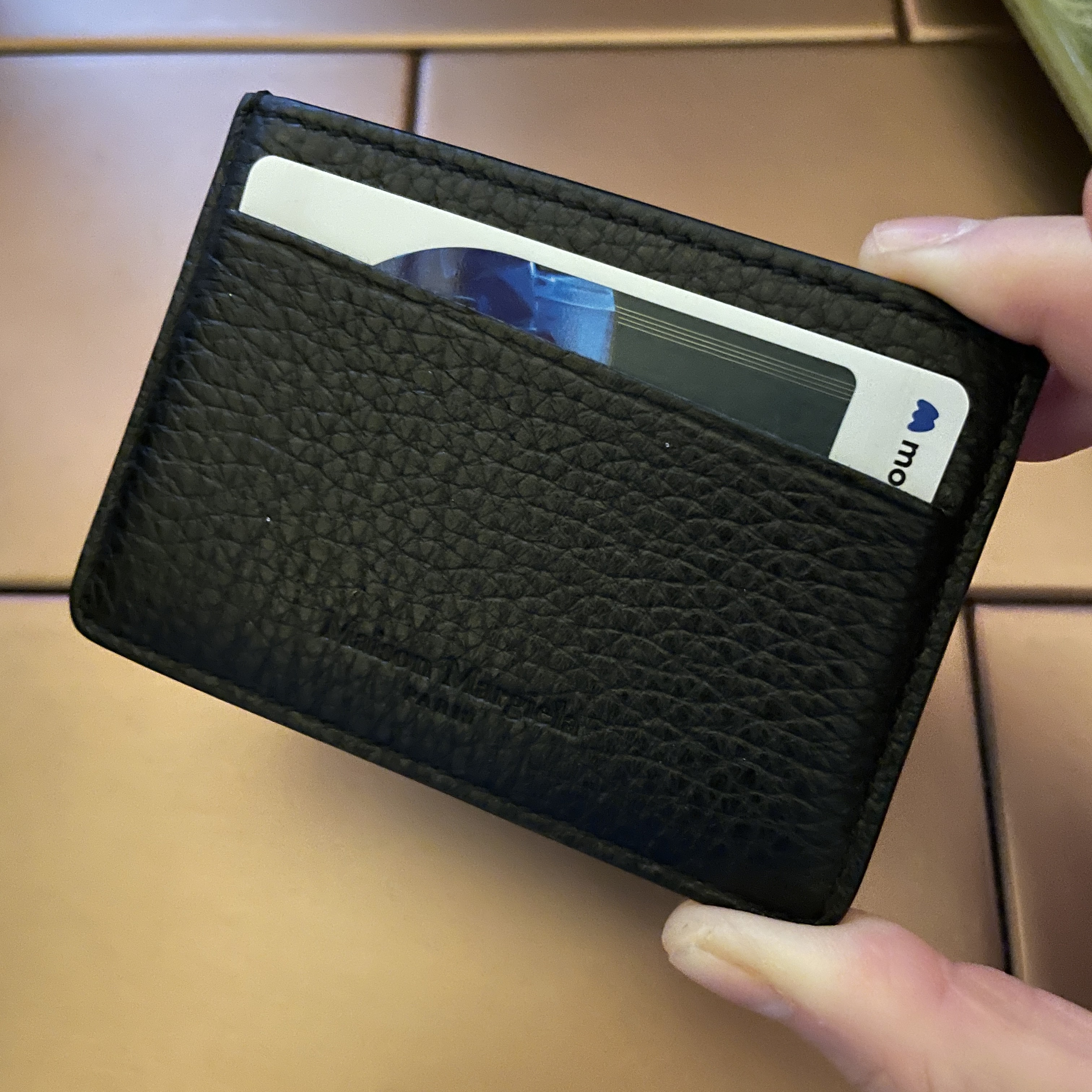 Maison Margiela Card Holder Black 착용 스타일