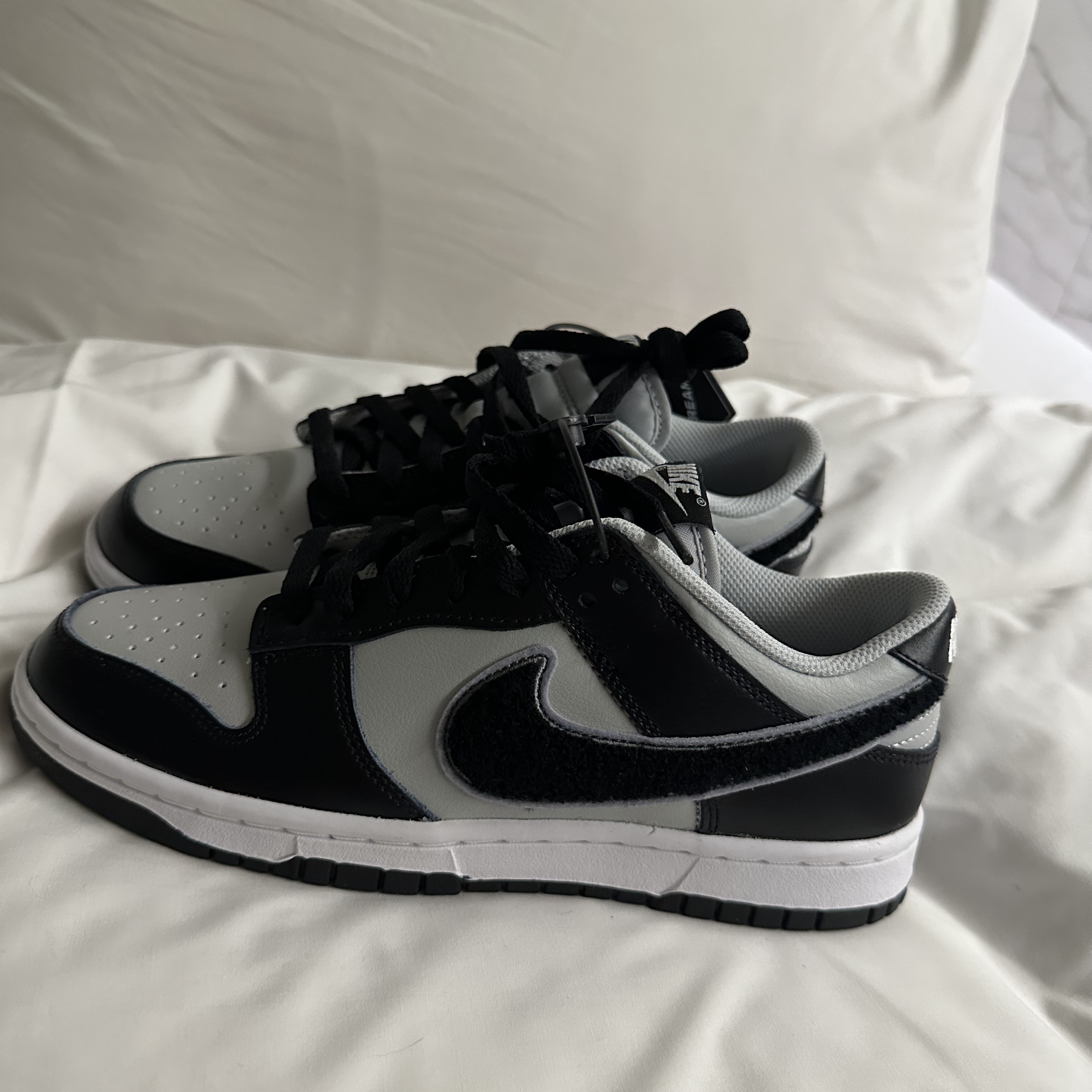 Nike Dunk Low Retro Grey Fog Black, Nike Dunk Low Retro Black 착용 스타일 - 1