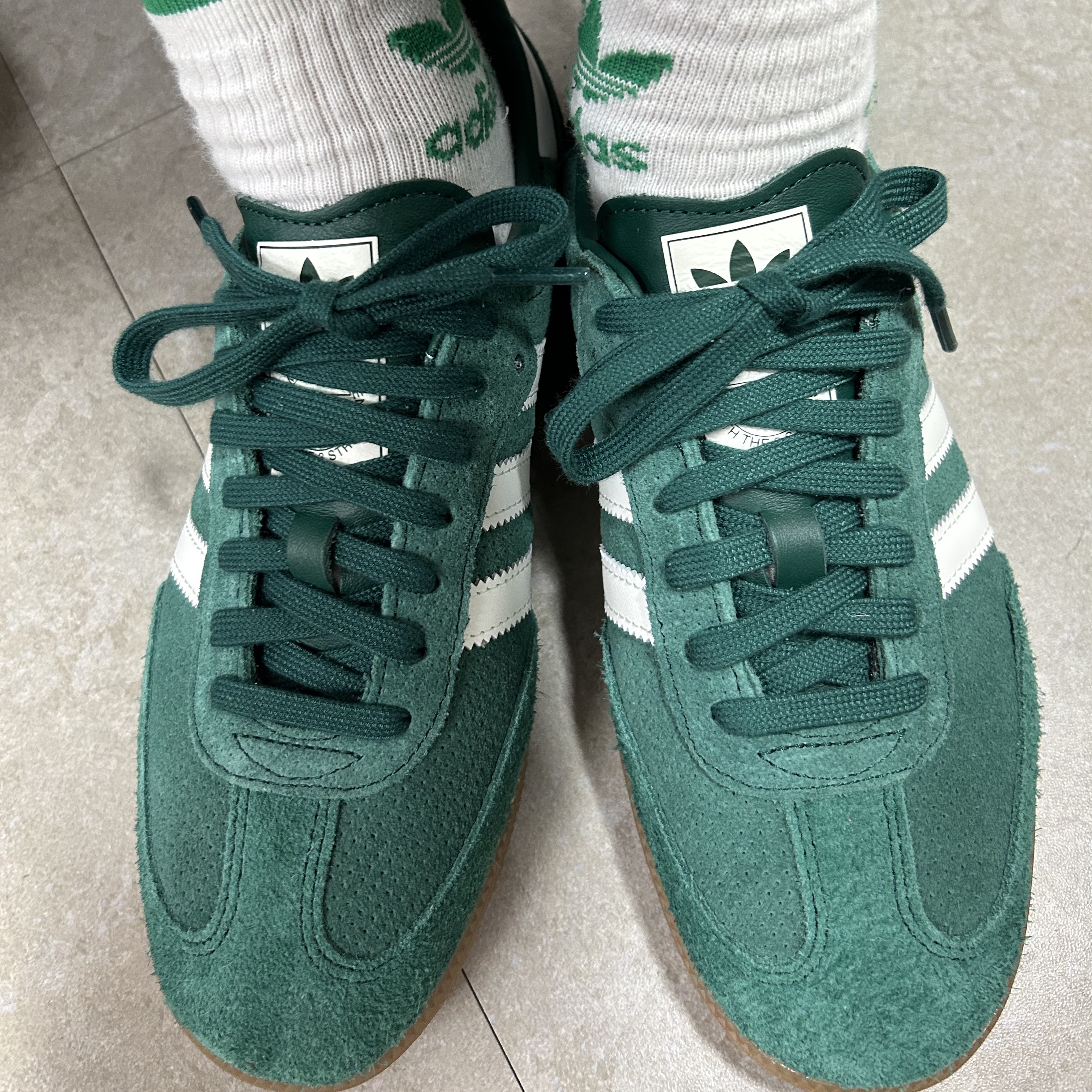 Adidas Samba OG Collegiate Green 착용 스타일 - 1